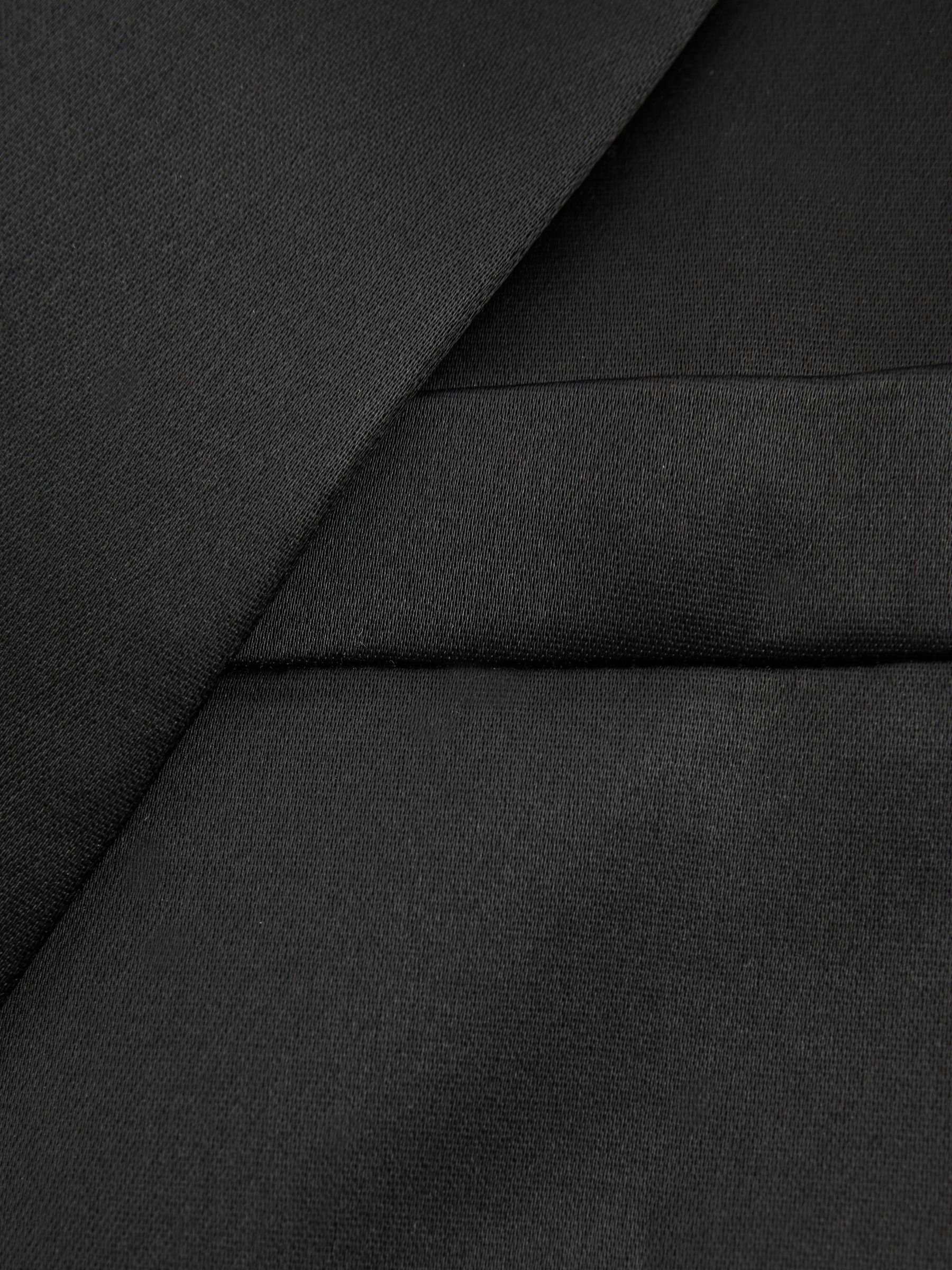 Satin Single Breasted Blazer in Black - Image 8 of 8