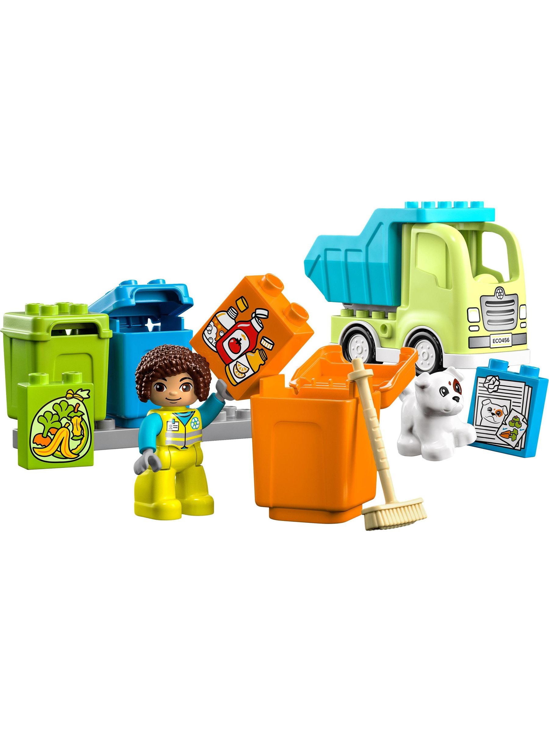 LEGO DUPLO Town Recycling Truck Colour Sorting 2+ Toy - Image 2 of 8