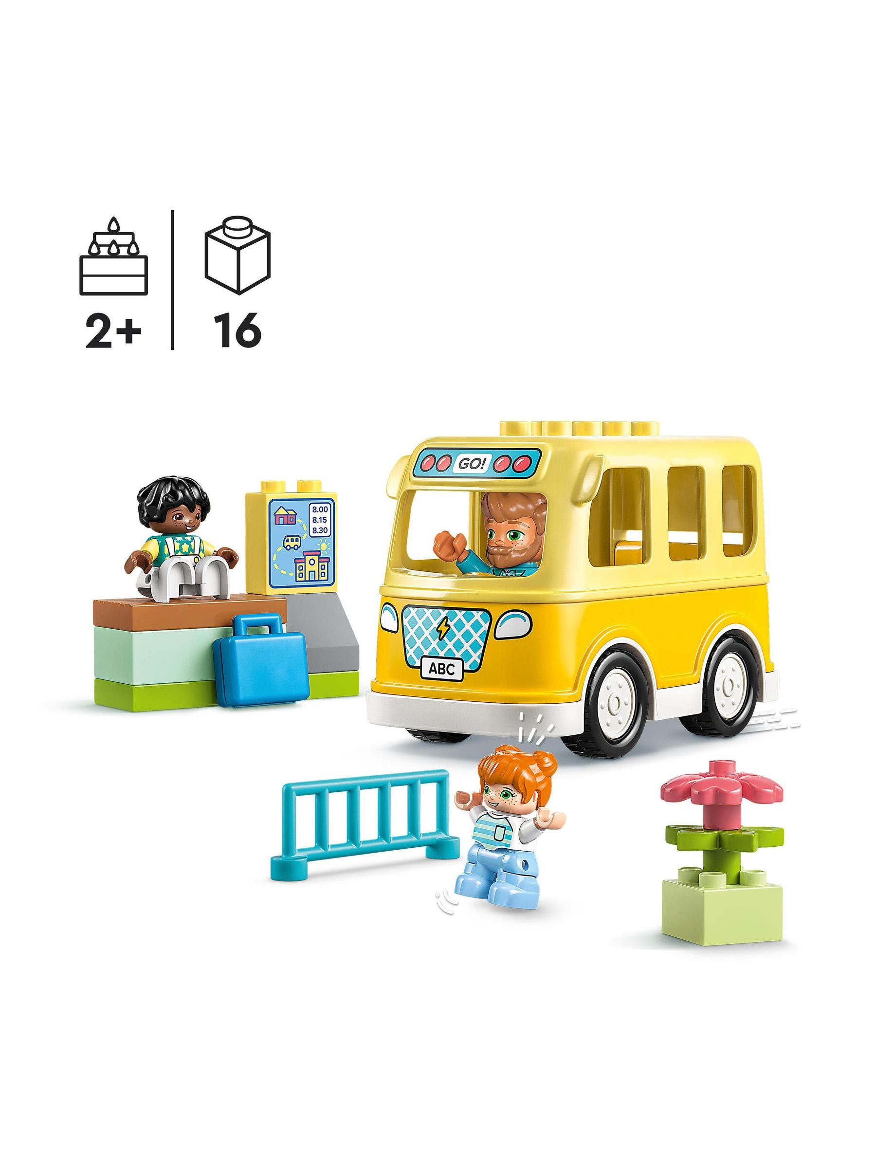 LEGO DUPLO The Bus Ride Toy for Toddlers Aged 2+ - Image 4 of 8