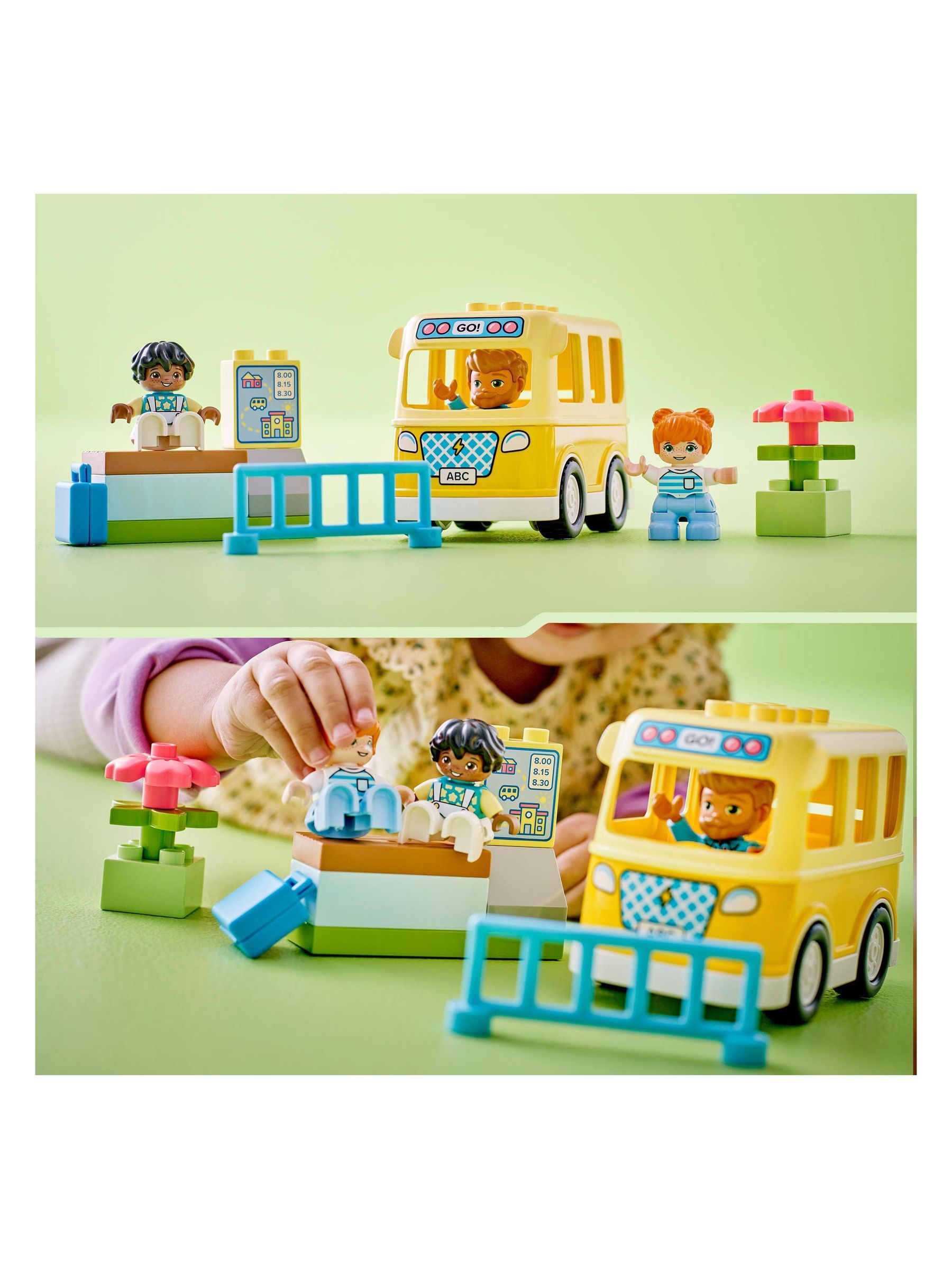 LEGO DUPLO The Bus Ride Toy for Toddlers Aged 2+ - Image 7 of 8