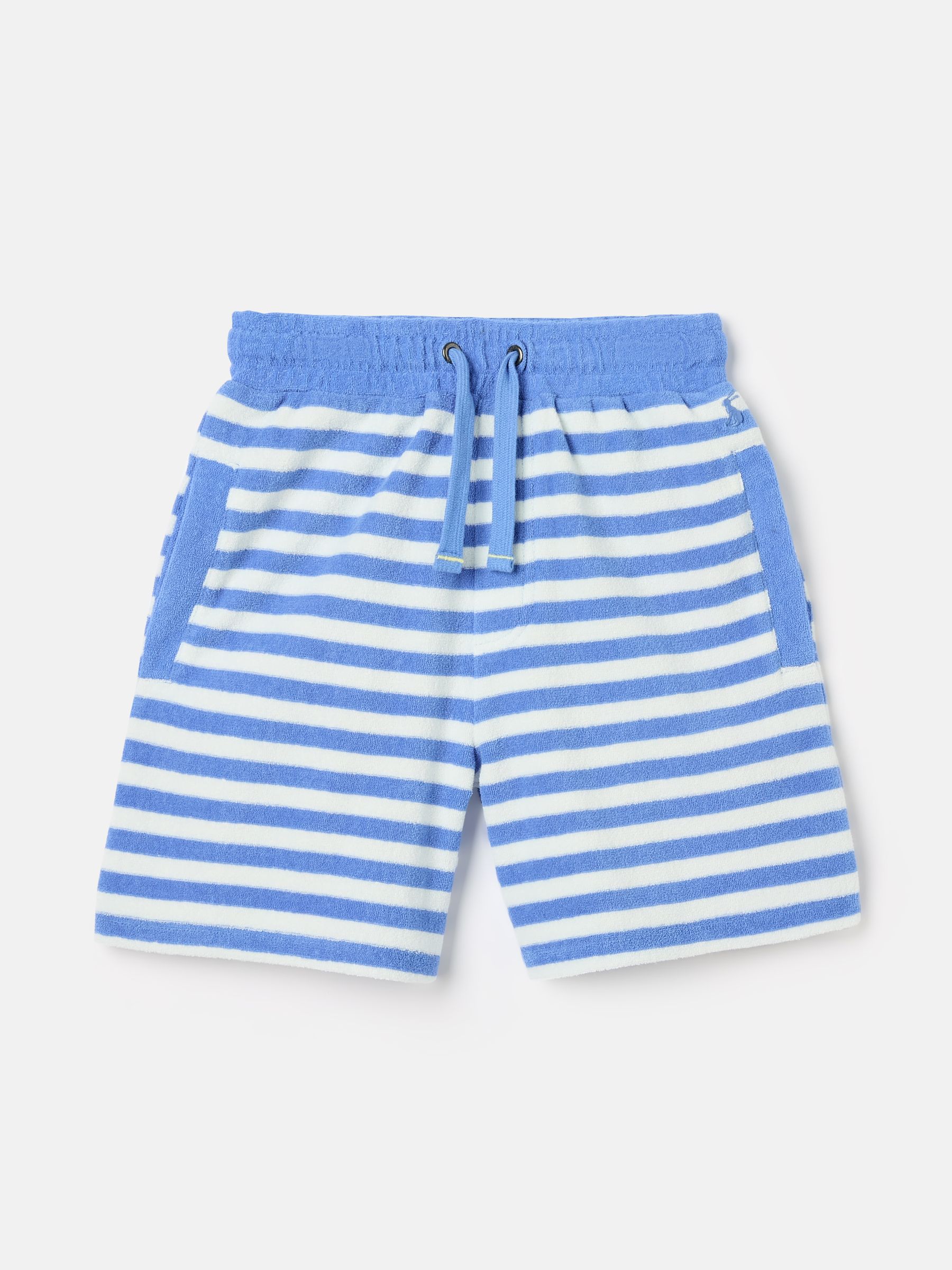 Boys' Blue Stripe Relaxed Fit Towelling Shorts - Image 1 of 5