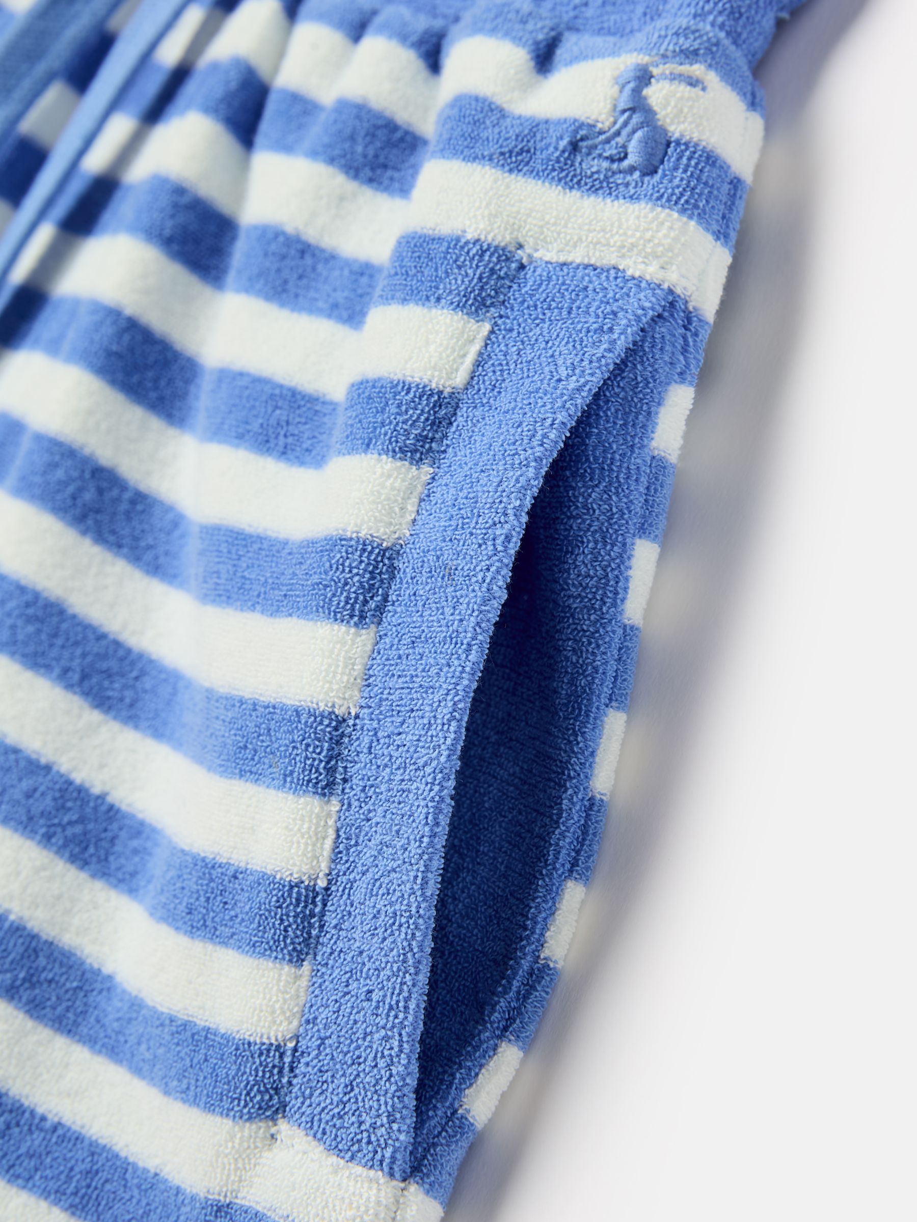 Boys' Blue Stripe Relaxed Fit Towelling Shorts - Image 4 of 5