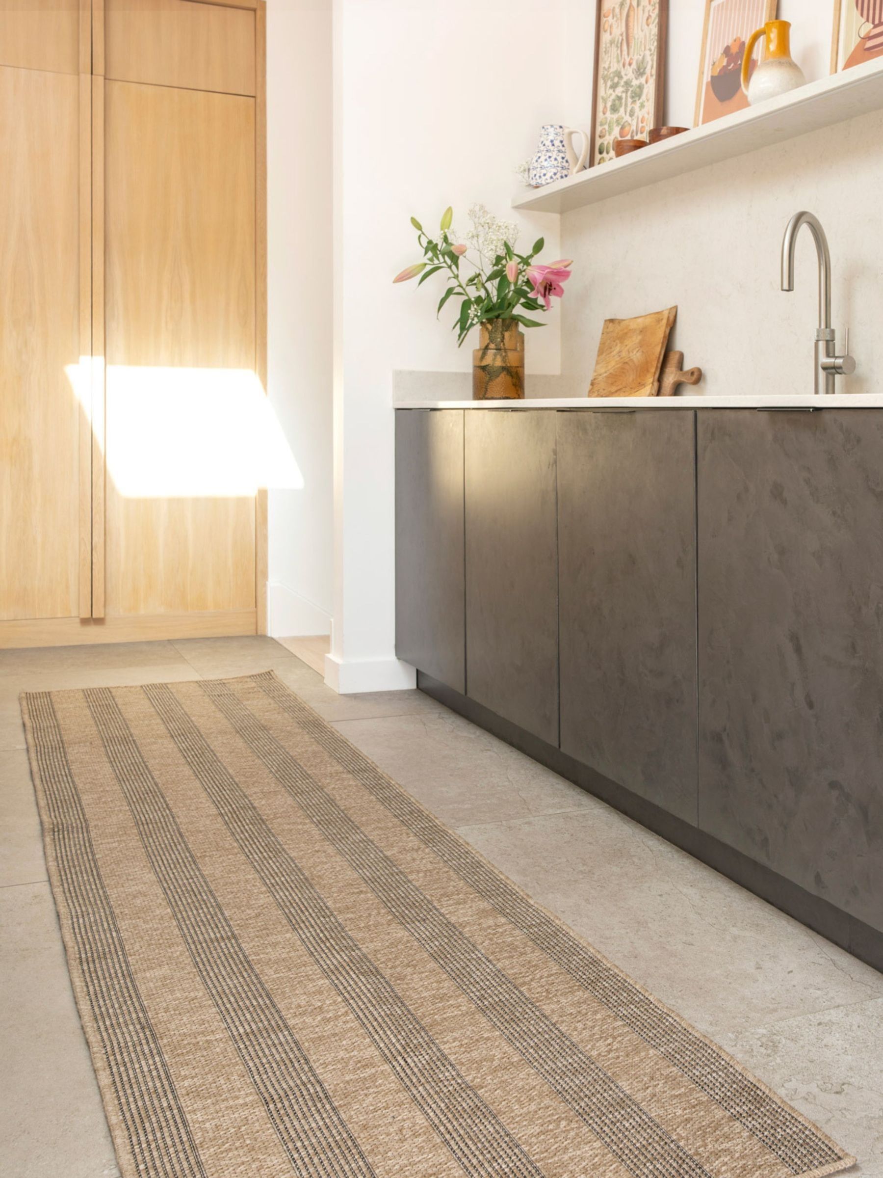 kukoon Beige Washable Leni Striped Runner - Image 1 of 6