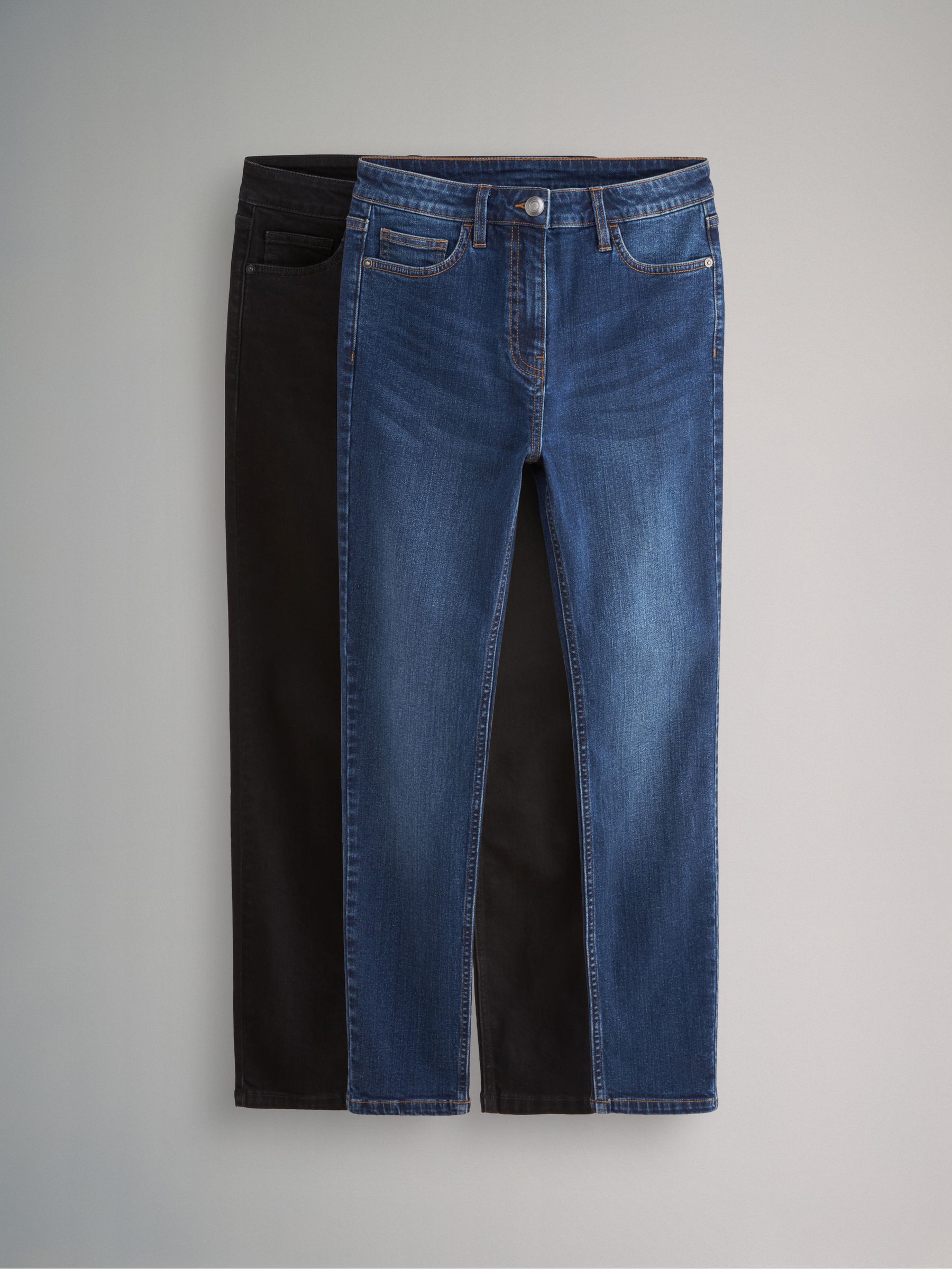 Black/Blue - 2 Pack Denim Skinny Jeans - Image 1 of 6