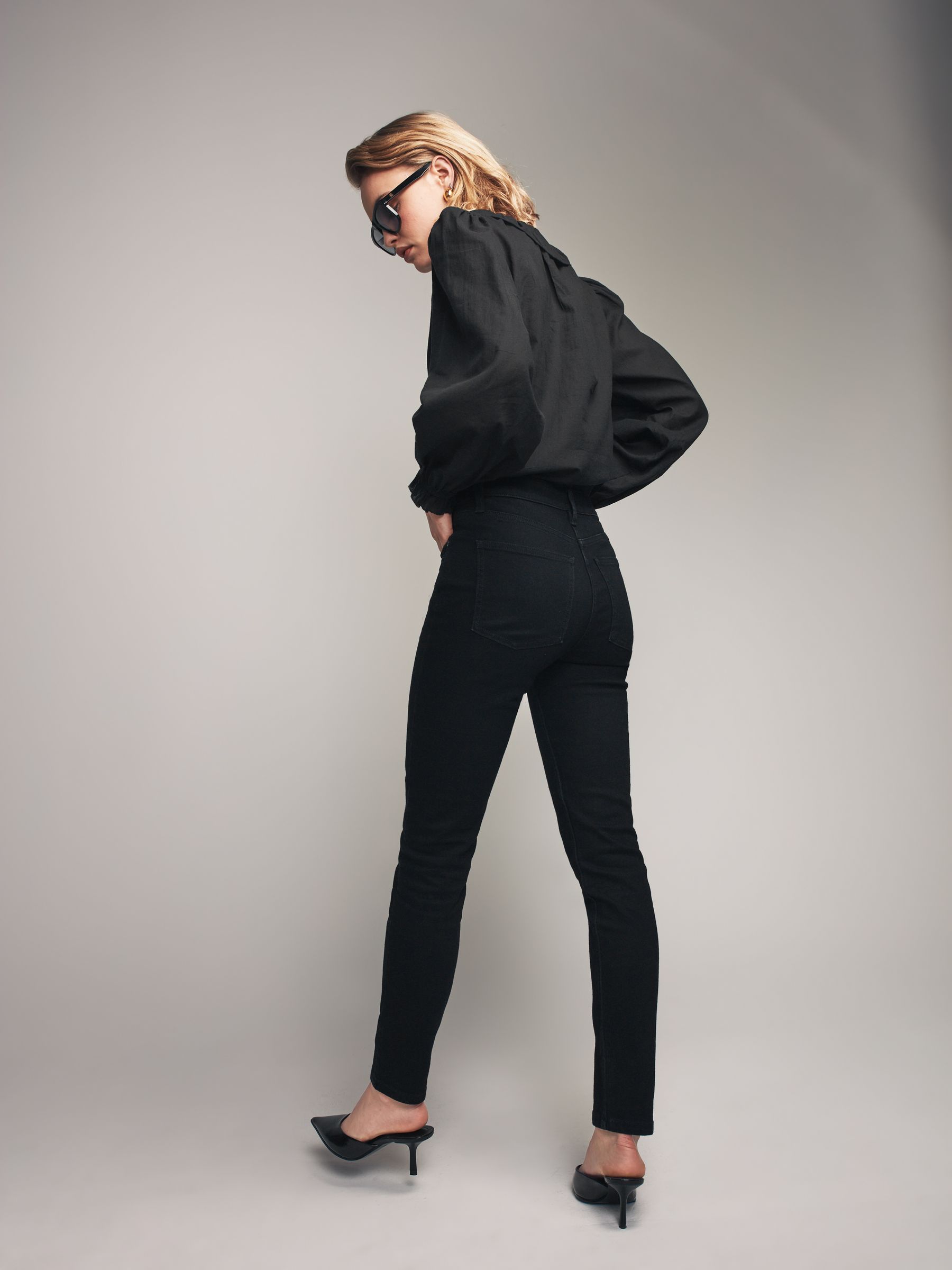 Black/Blue - 2 Pack Denim Skinny Jeans - Image 3 of 6