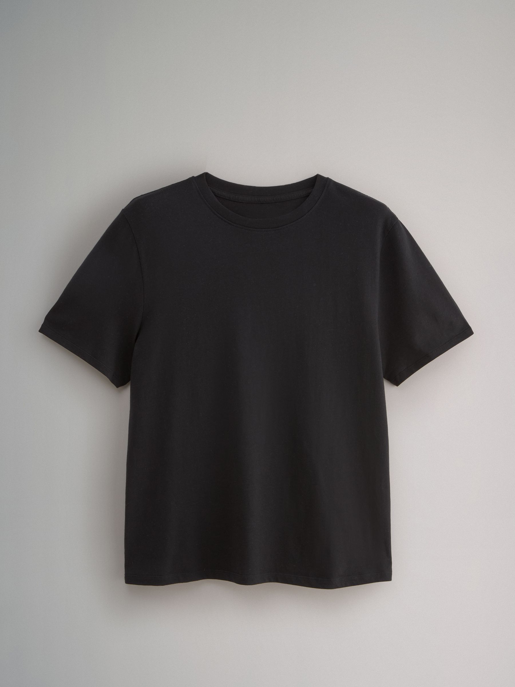 Black/Grey/White/Stripe - 4 Pack Short Sleeved Relaxed T-Shirts - Image 2 of 6