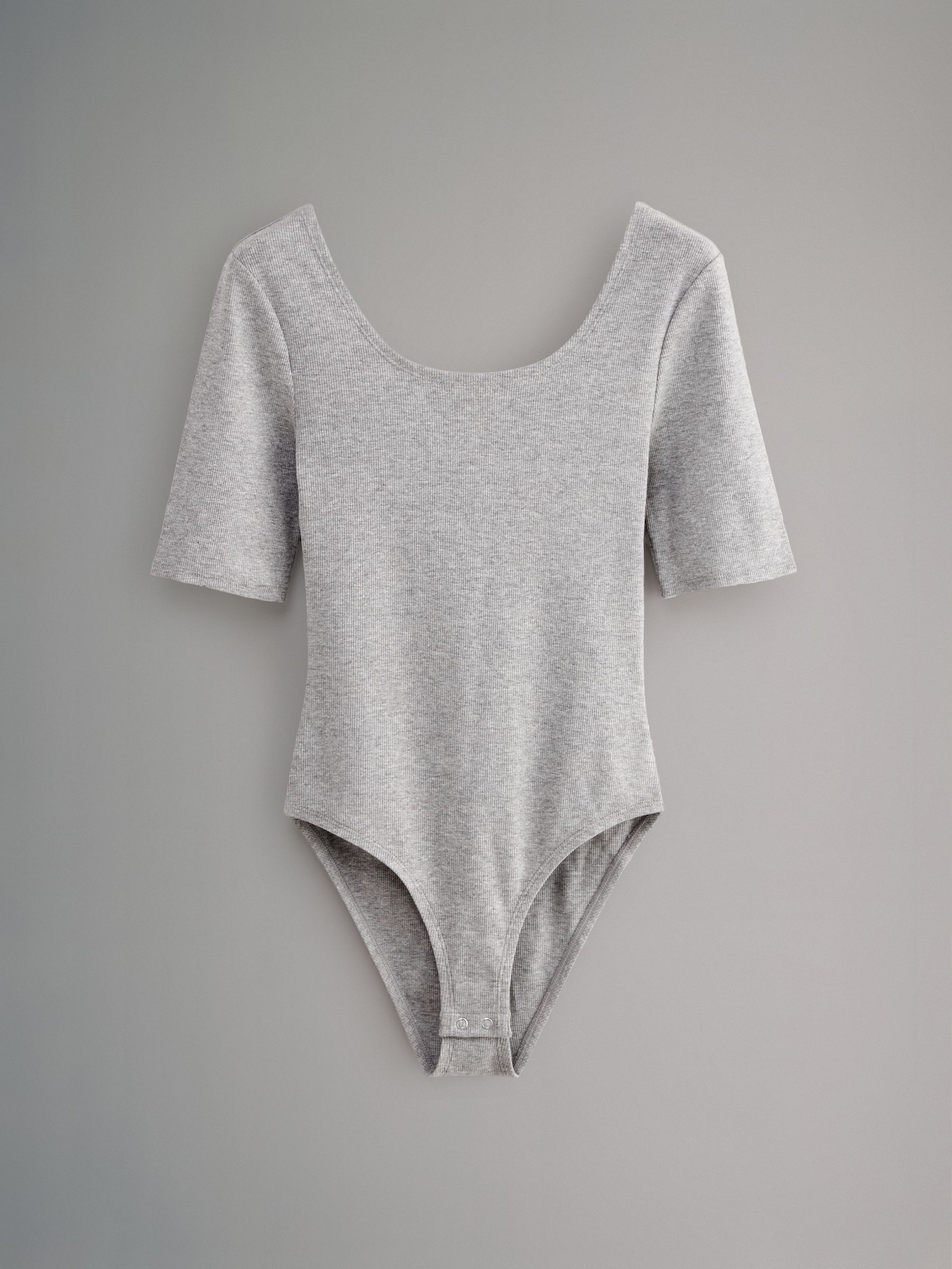 3 Pack Ribbed Scoop Neck Bodysuits - Image 4 of 5