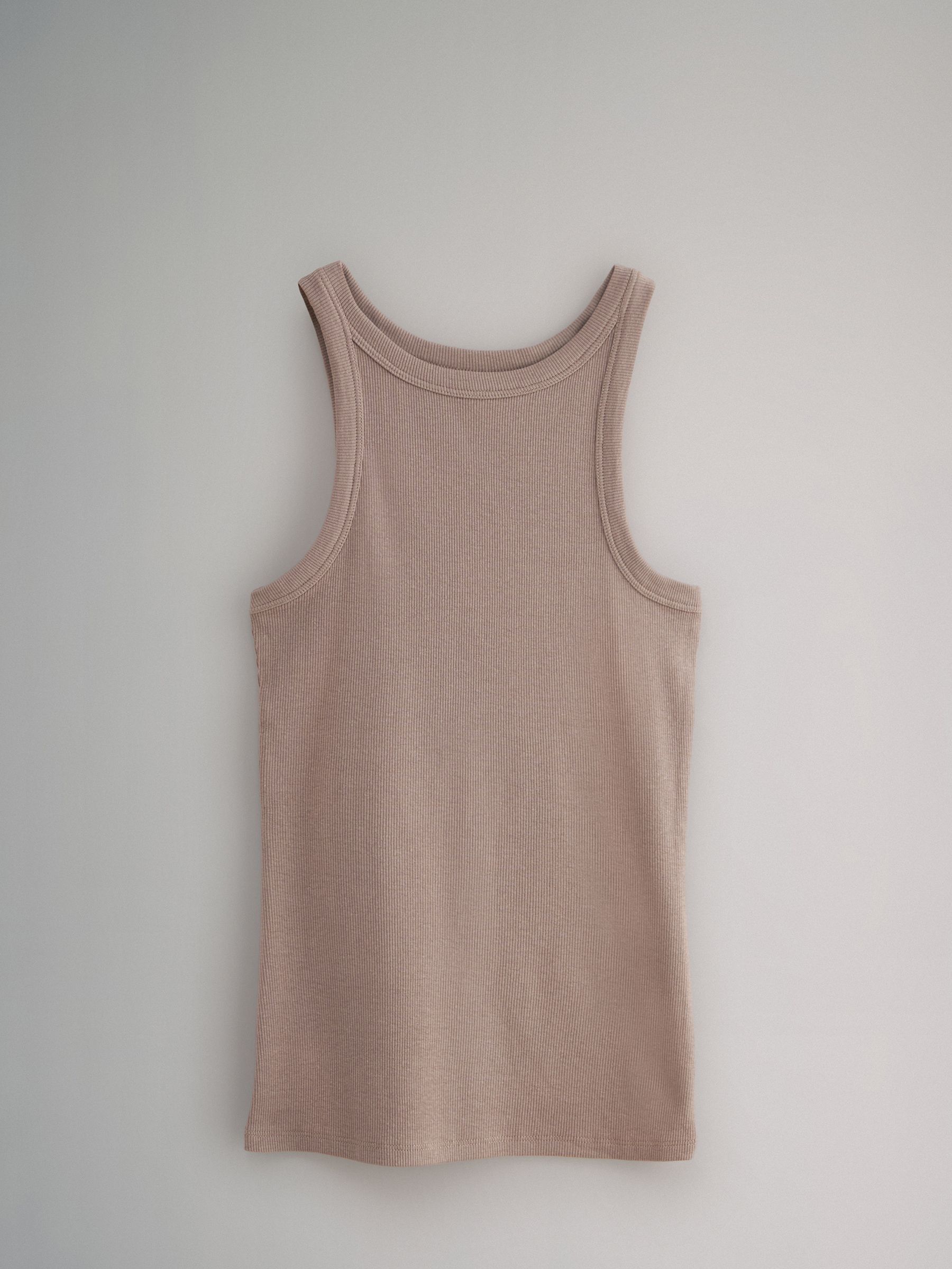 3 Pack Ribbed Racer Vests - Image 4 of 5