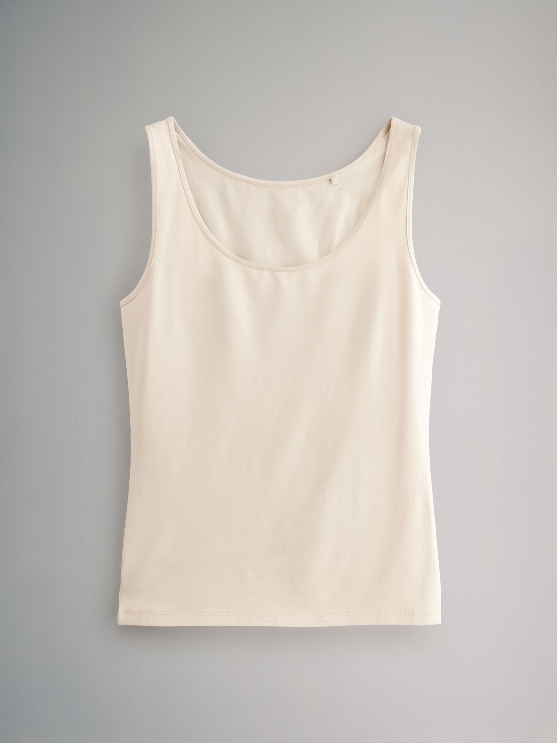 Black/Brown/Neutral/Nude/White - 5 Pack Scoop Neck Vests - Image 5 of 7