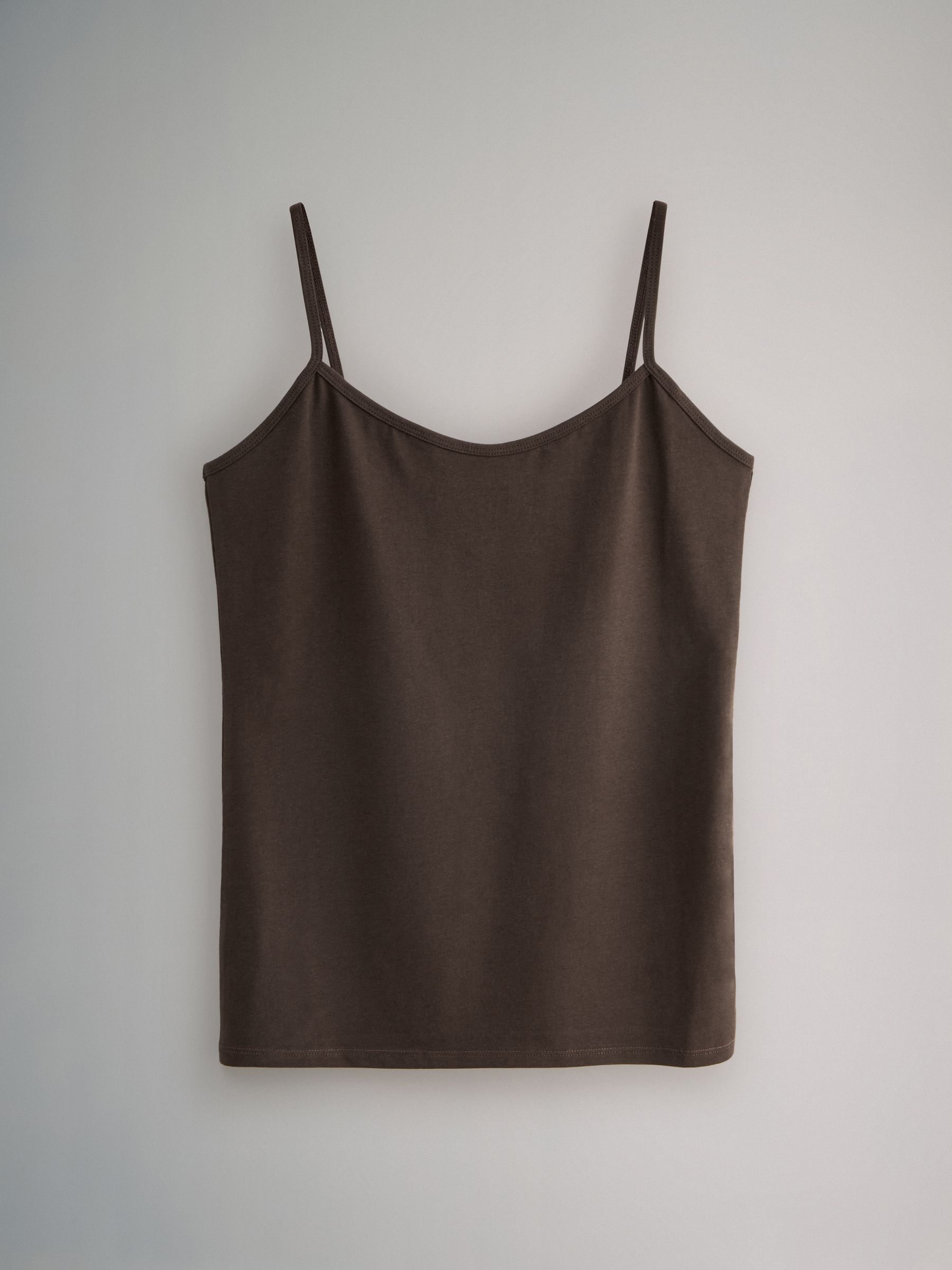 Black/Nude/White - 5 Pack Thin Strap Vest Tops - Image 3 of 7