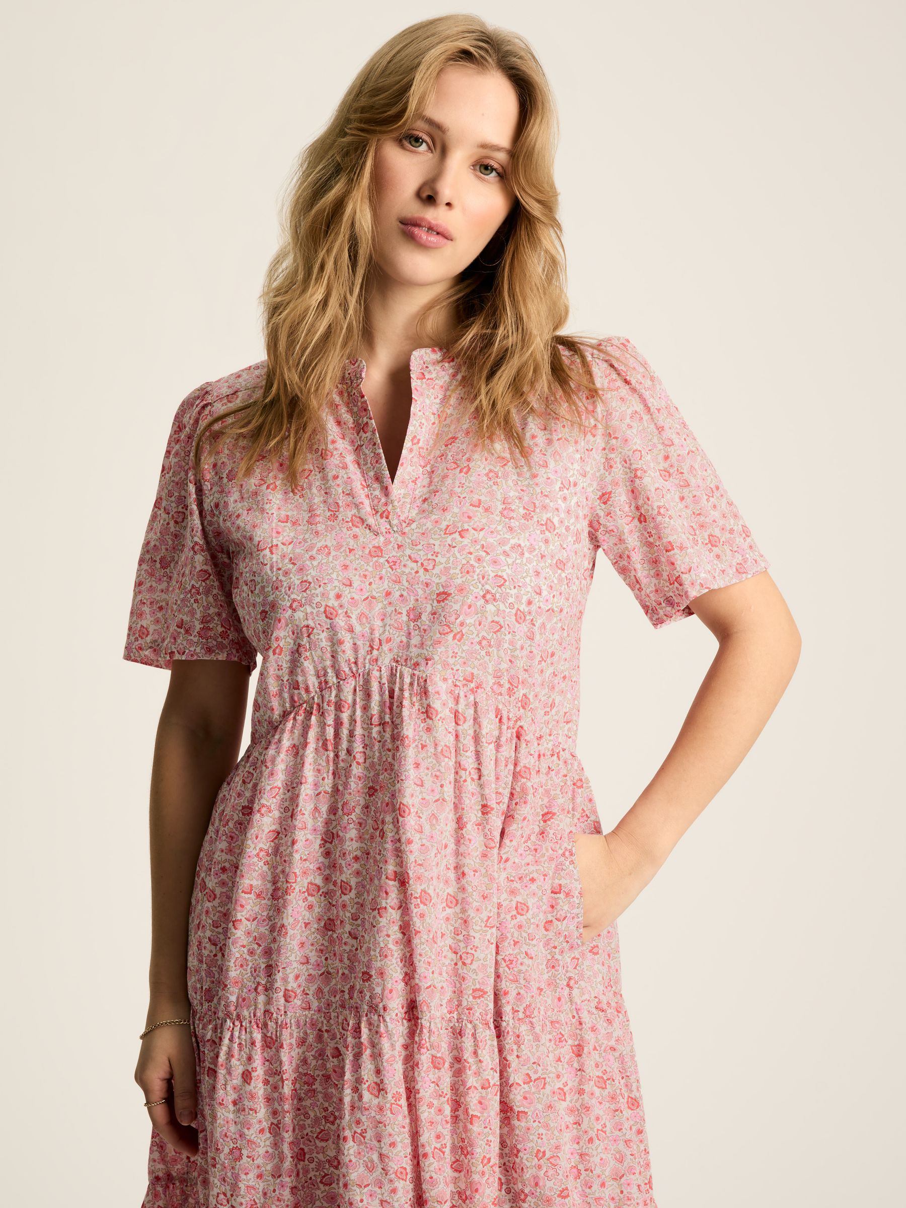 Ariella Pink Cotton Dress - Image 3 of 6
