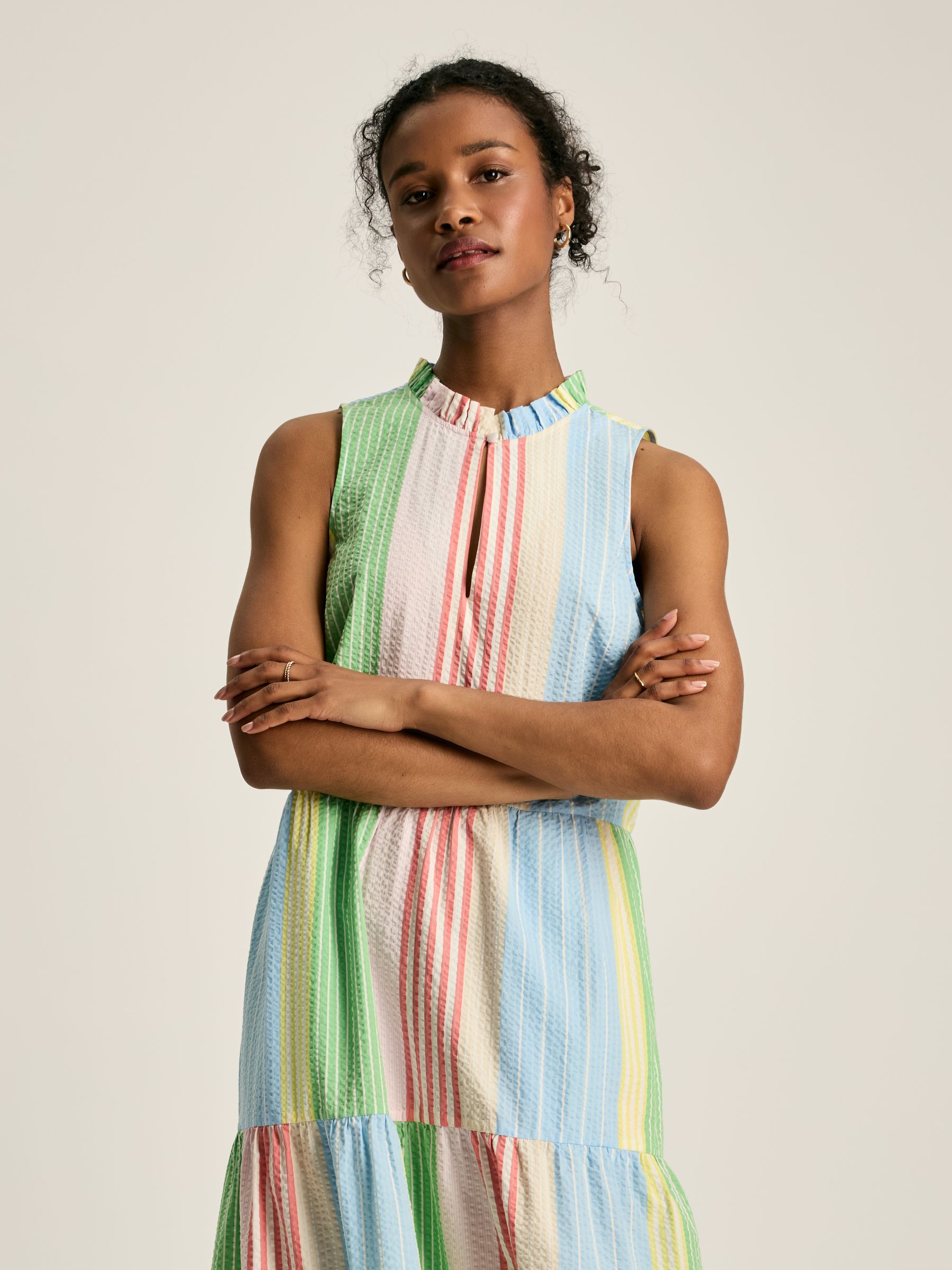 Dolcie Multi Seersucker Maxi Sundress - Image 3 of 6