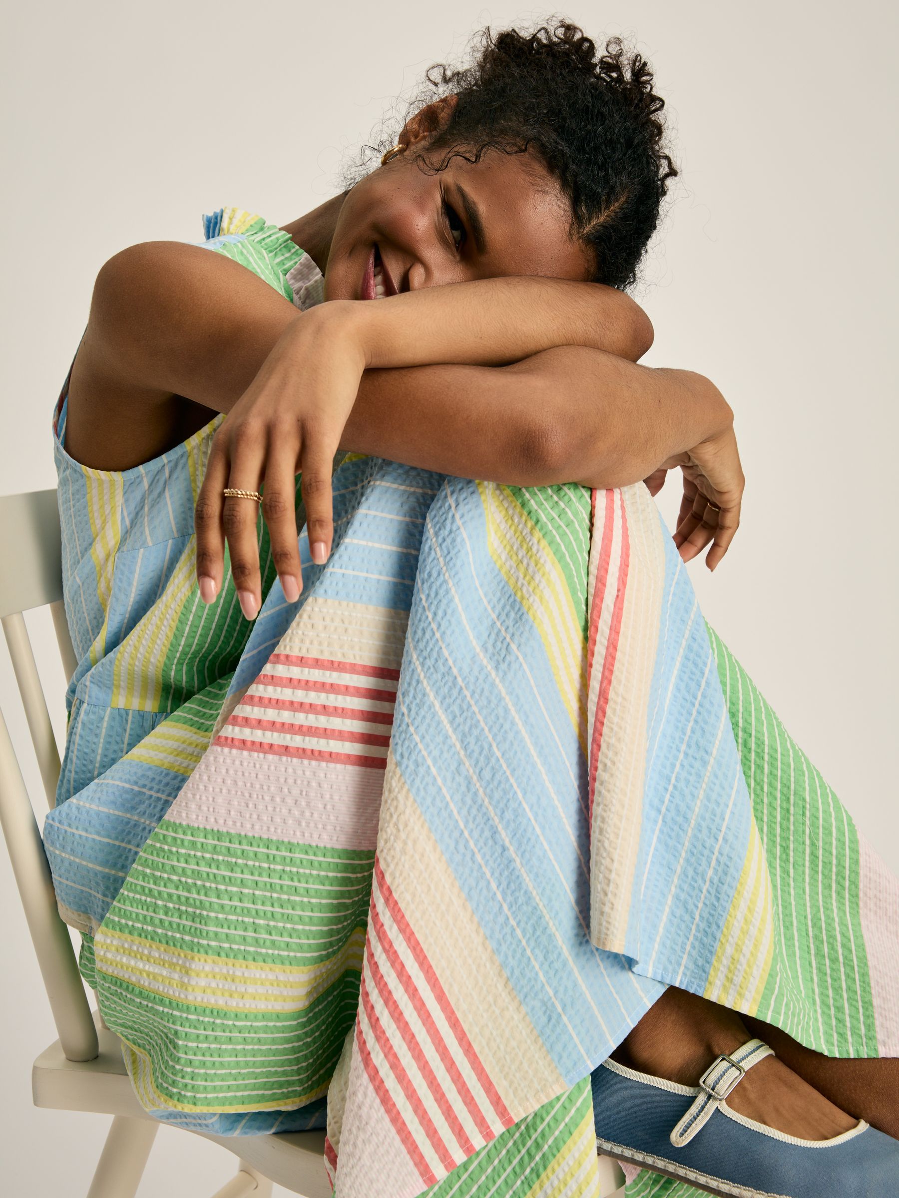 Dolcie Multi Seersucker Maxi Sundress - Image 5 of 6
