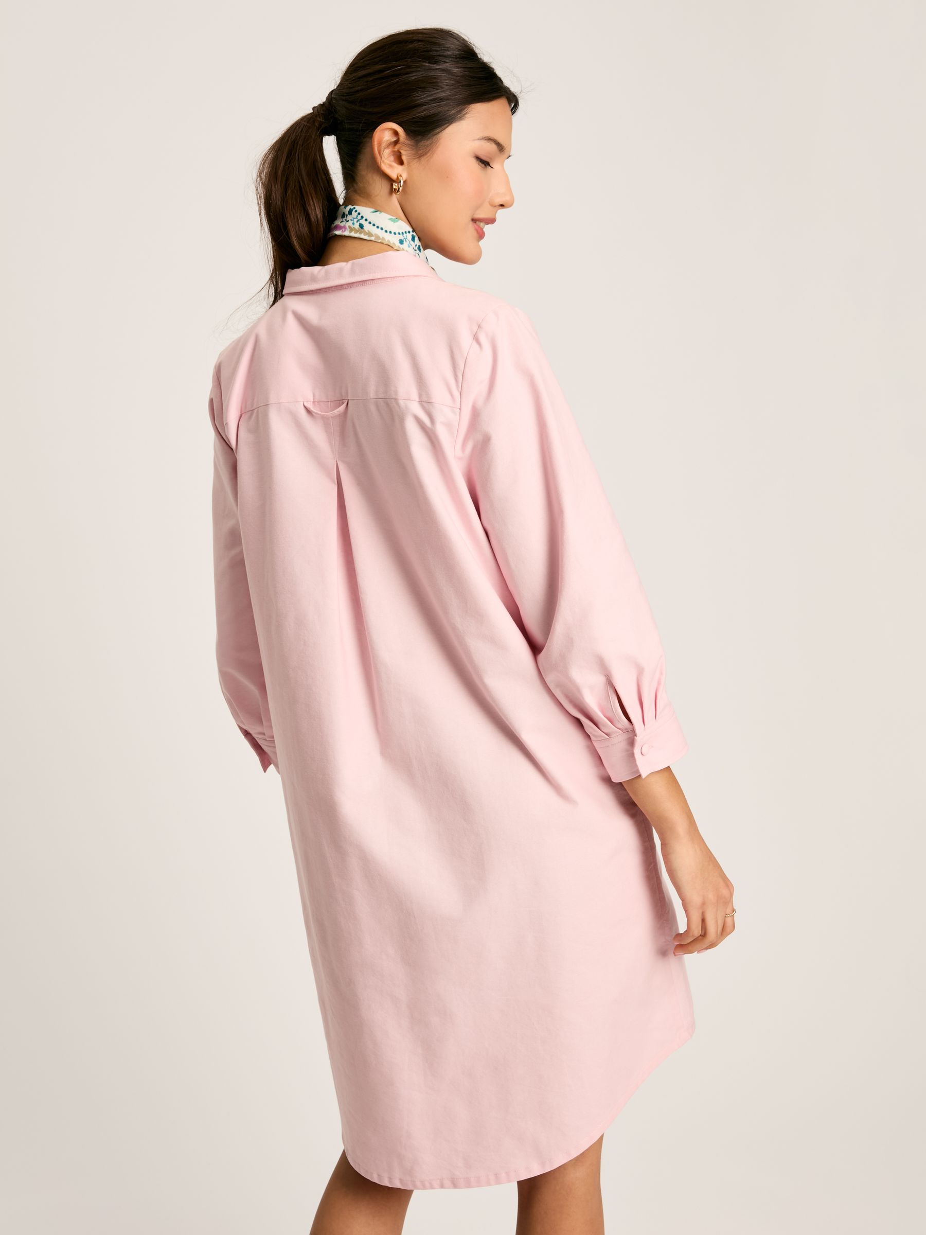 Marlowe Pink Dress with Shirt/ Nehru Collar - Image 3 of 7