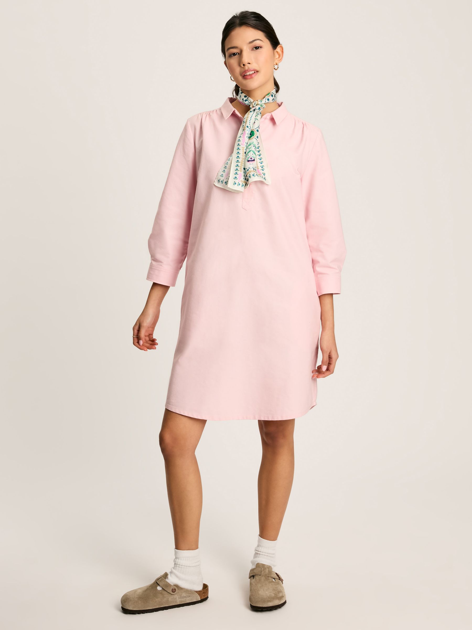 Marlowe Pink Dress with Shirt/ Nehru Collar - Image 4 of 7