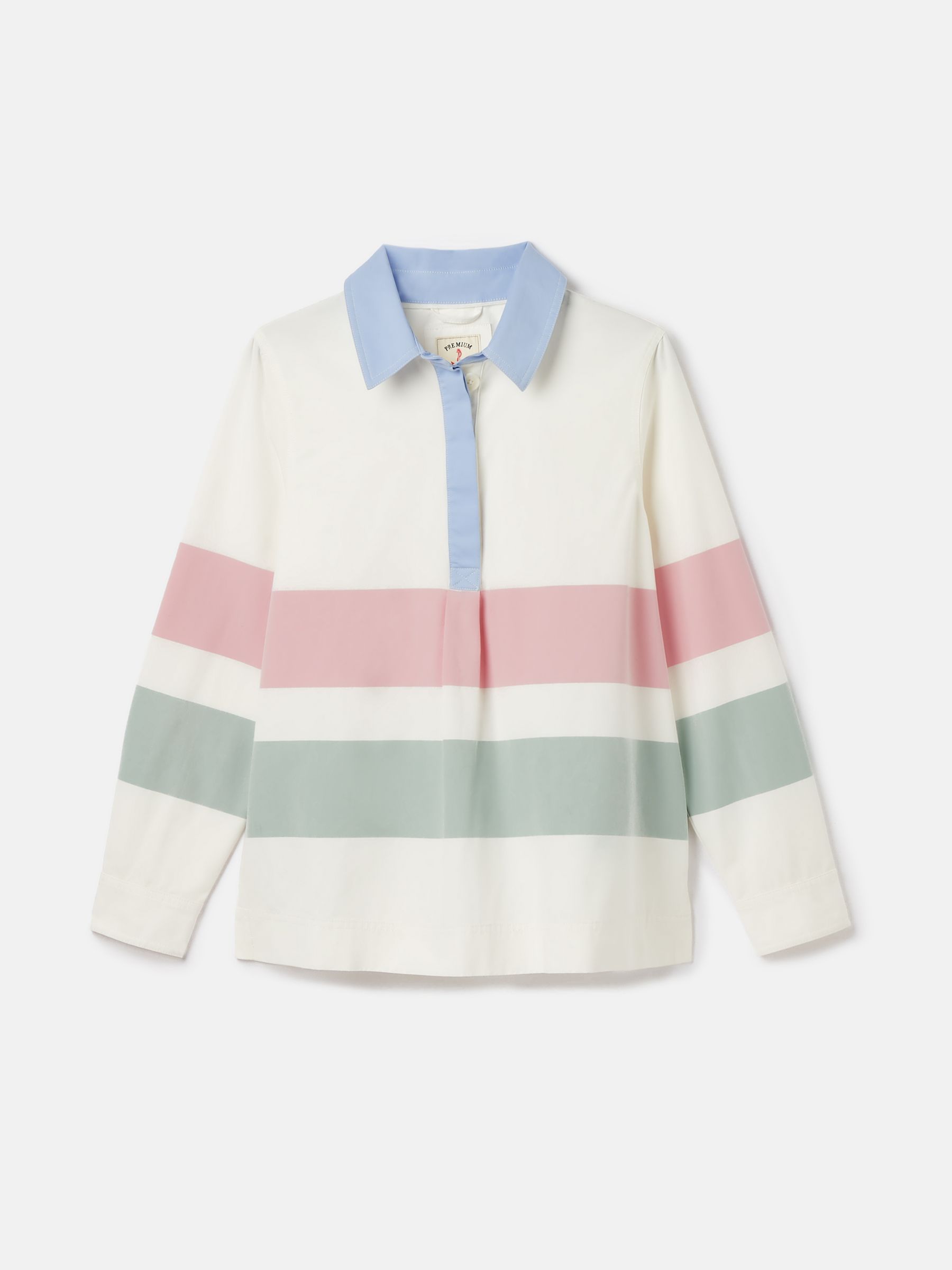 Brinley Chalk White Cotton Deck Shirt - Image 7 of 8