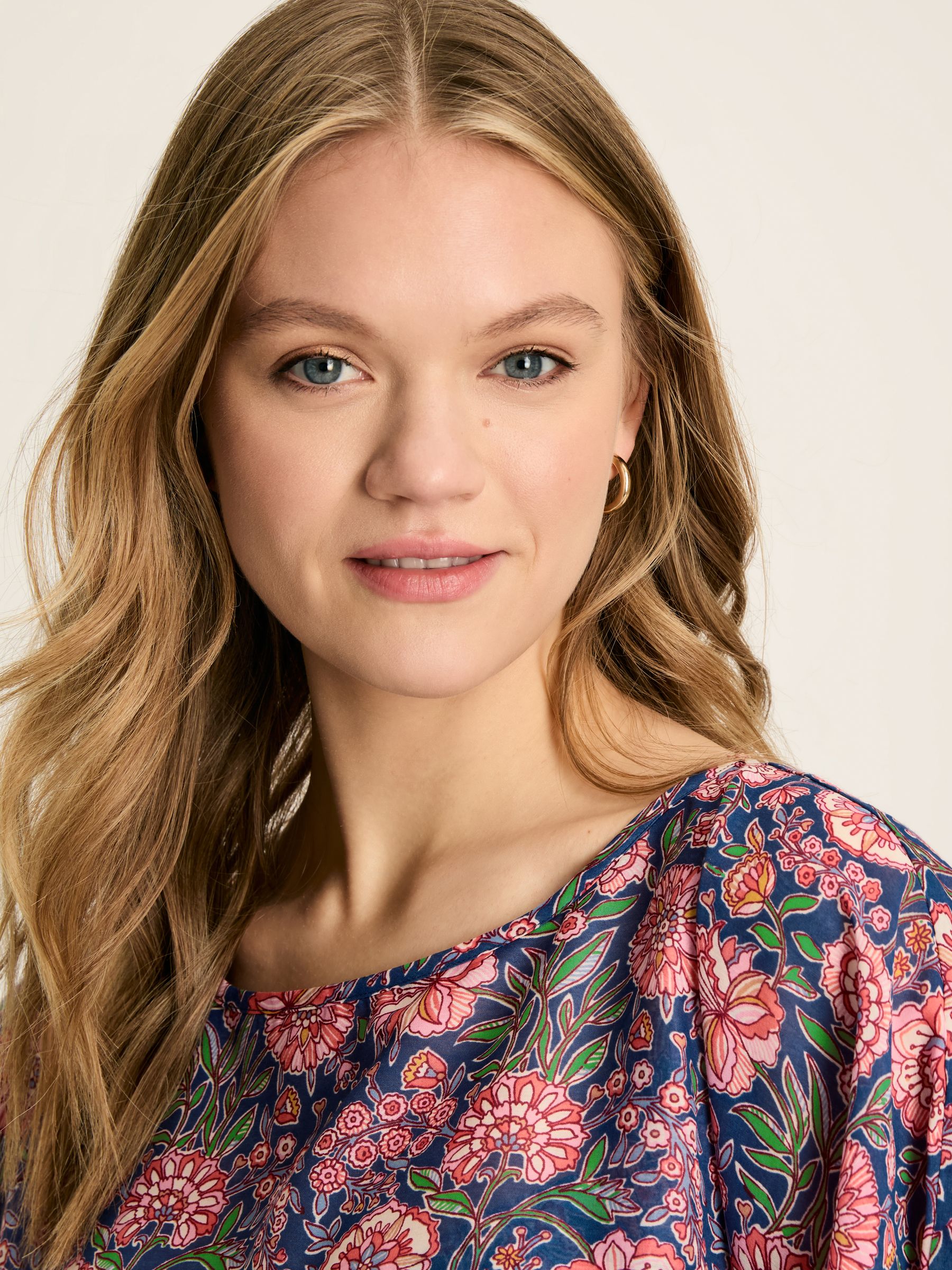 Rosanna Navy & Pink Beach Cover-Up - Image 5 of 7