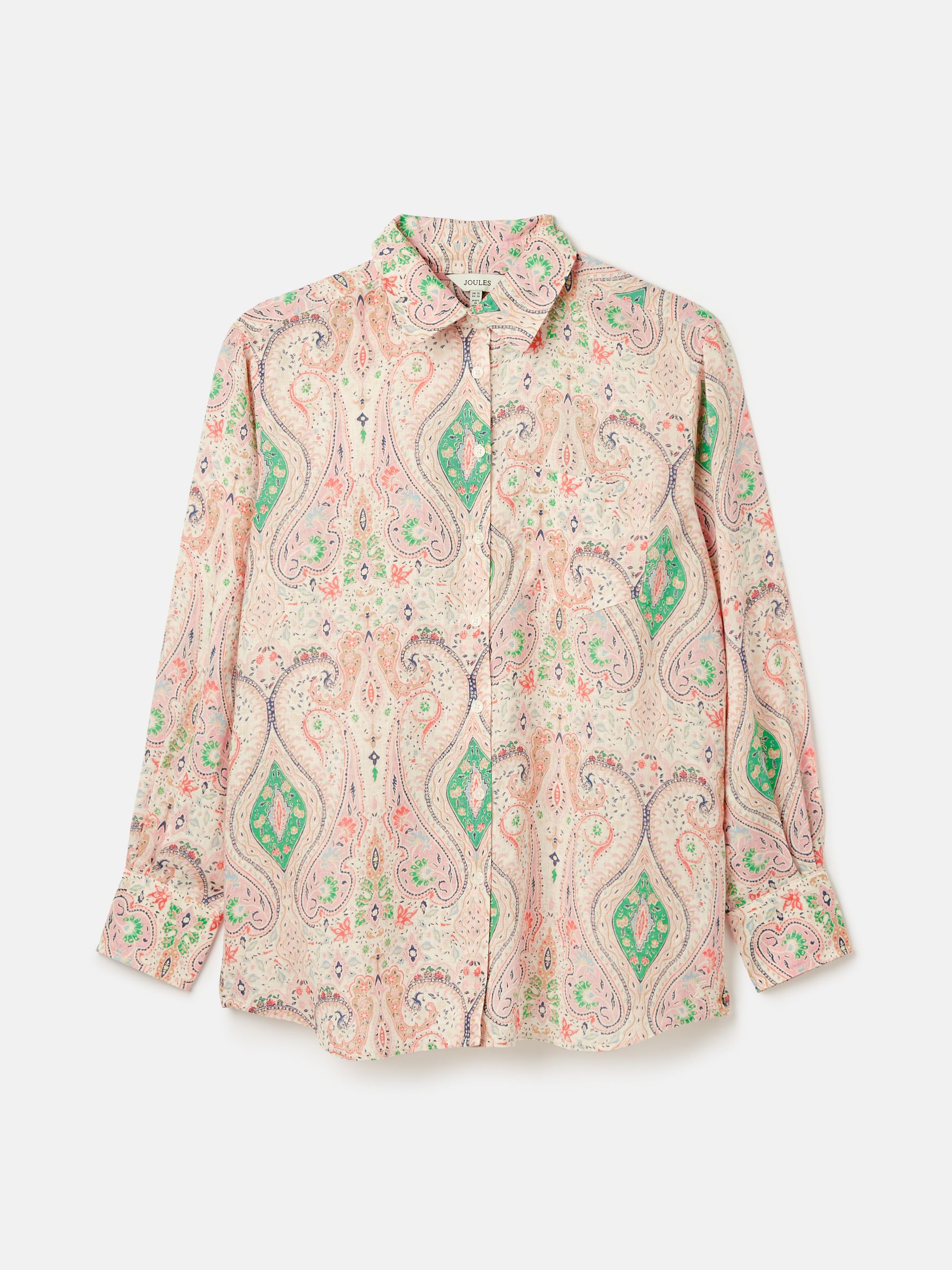 Amilla Multi 100% Linen Shirt - Image 10 of 10