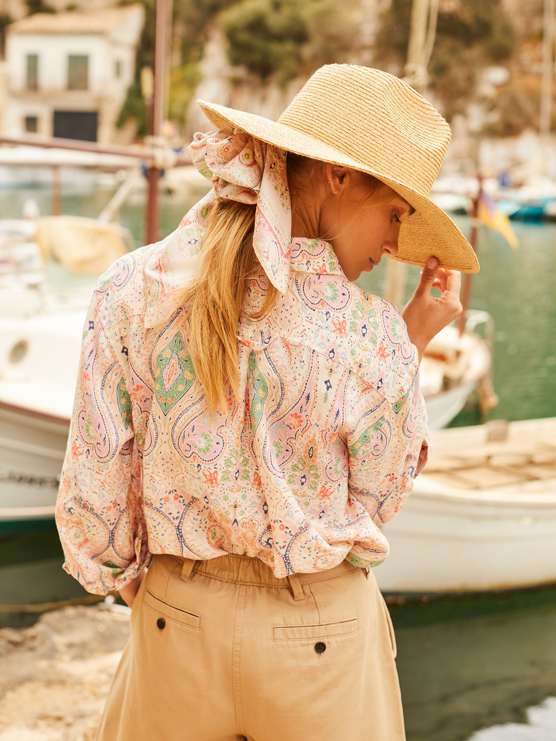 Amilla Multi 100% Linen Shirt - Image 9 of 10