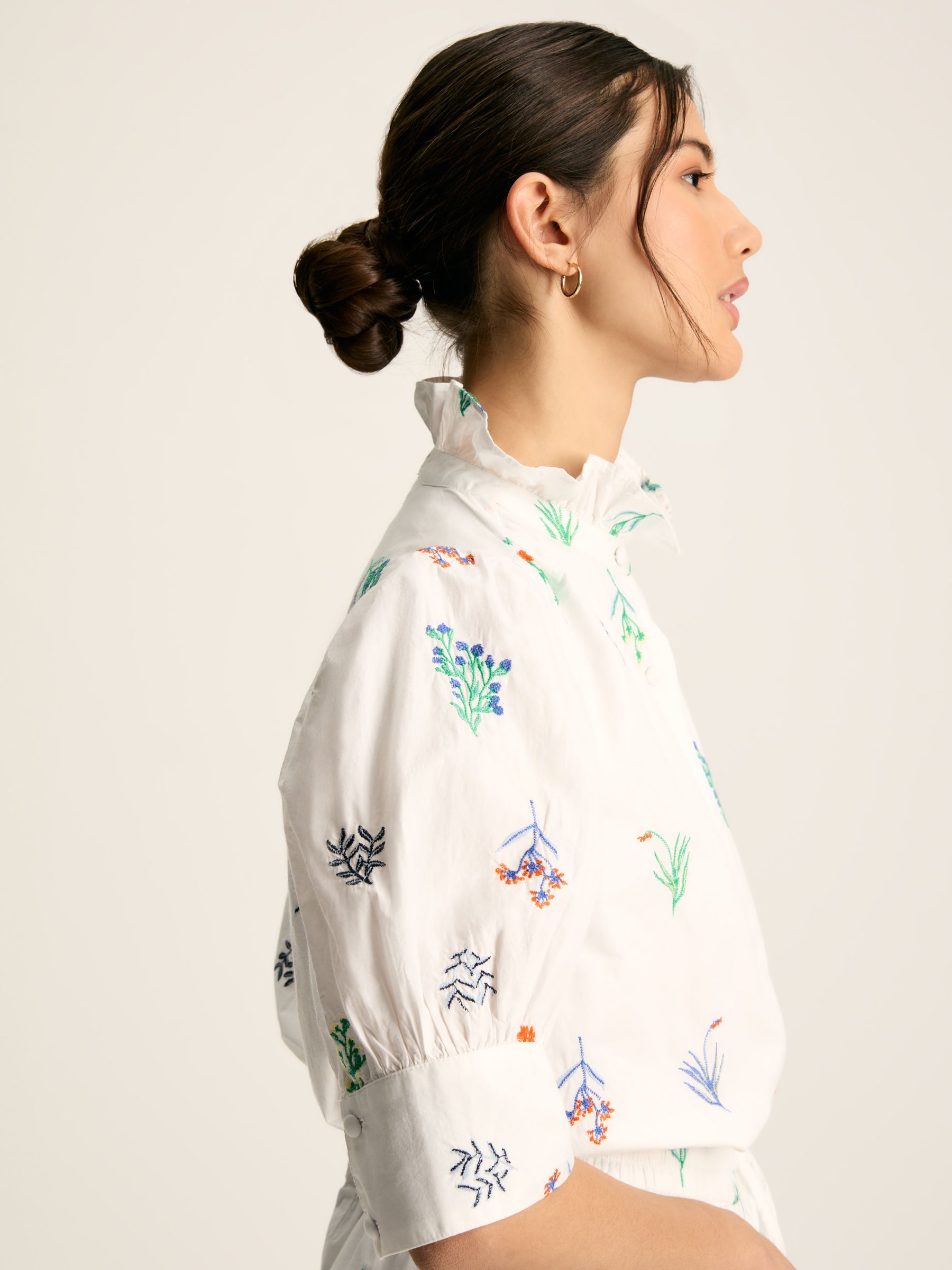 Iris White Embroidered Blouse - Image 7 of 7