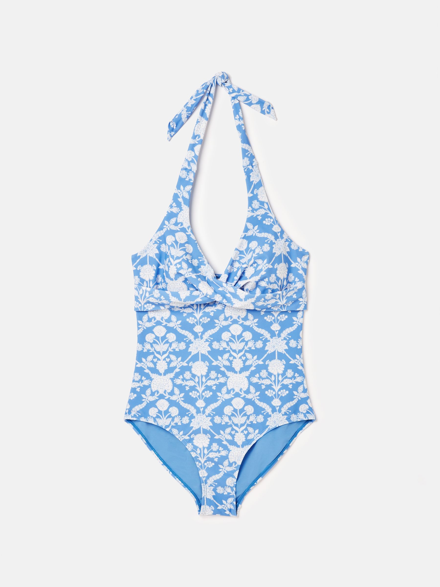 Posy Blue/White Wrap Swimsuit - Image 7 of 7