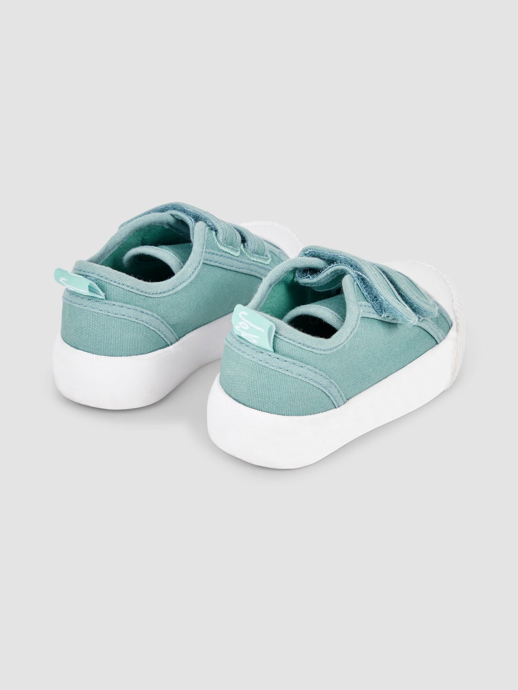 Khaki Green Canvas Pumps - Image 3 of 5