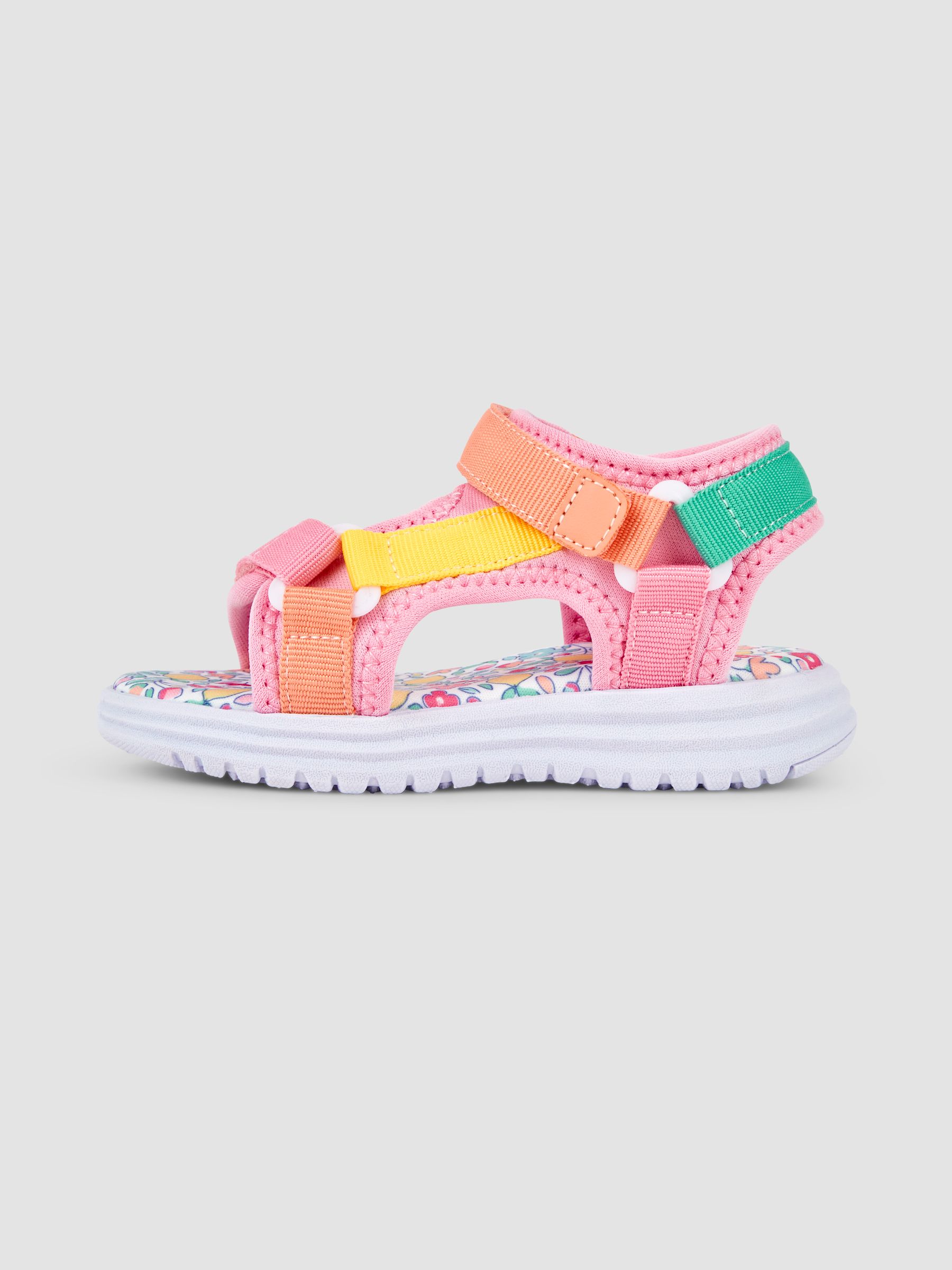 Colour Block Sandals in Pink - Image 4 of 4