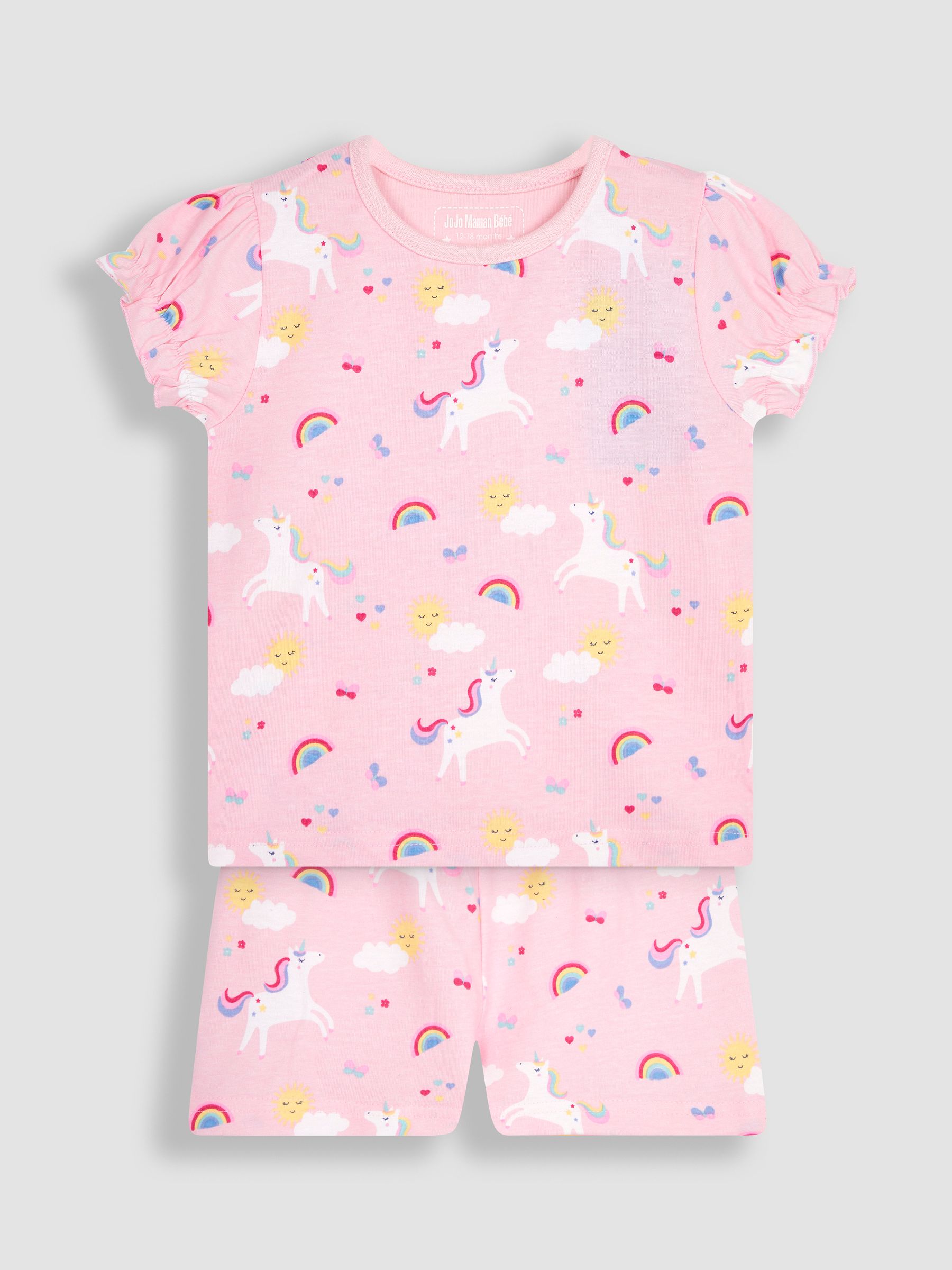 2-Pack Unicorn Jersey Pyjamas in Pink - Image 3 of 9
