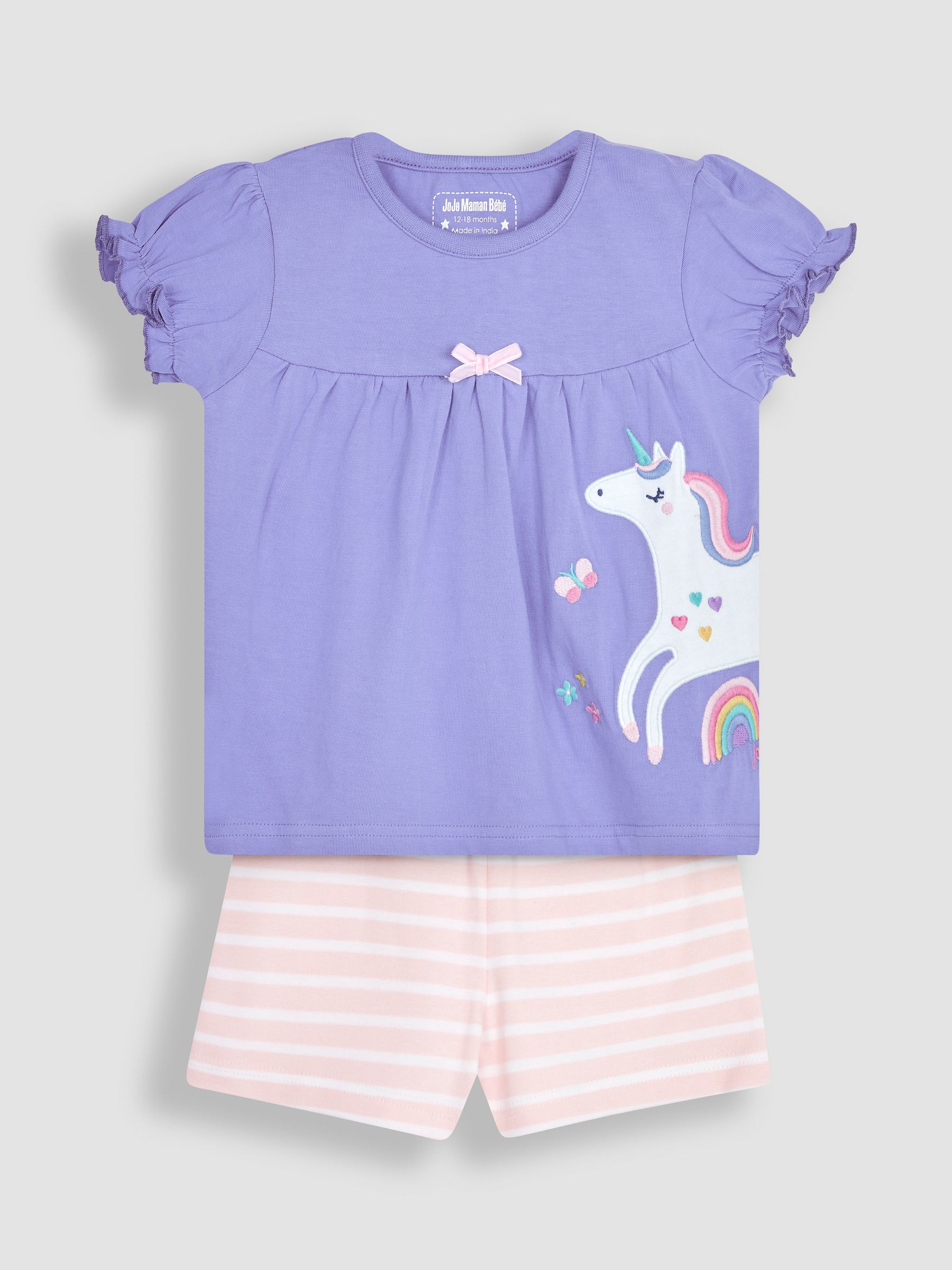 2-Pack Unicorn Jersey Pyjamas in Pink - Image 4 of 9