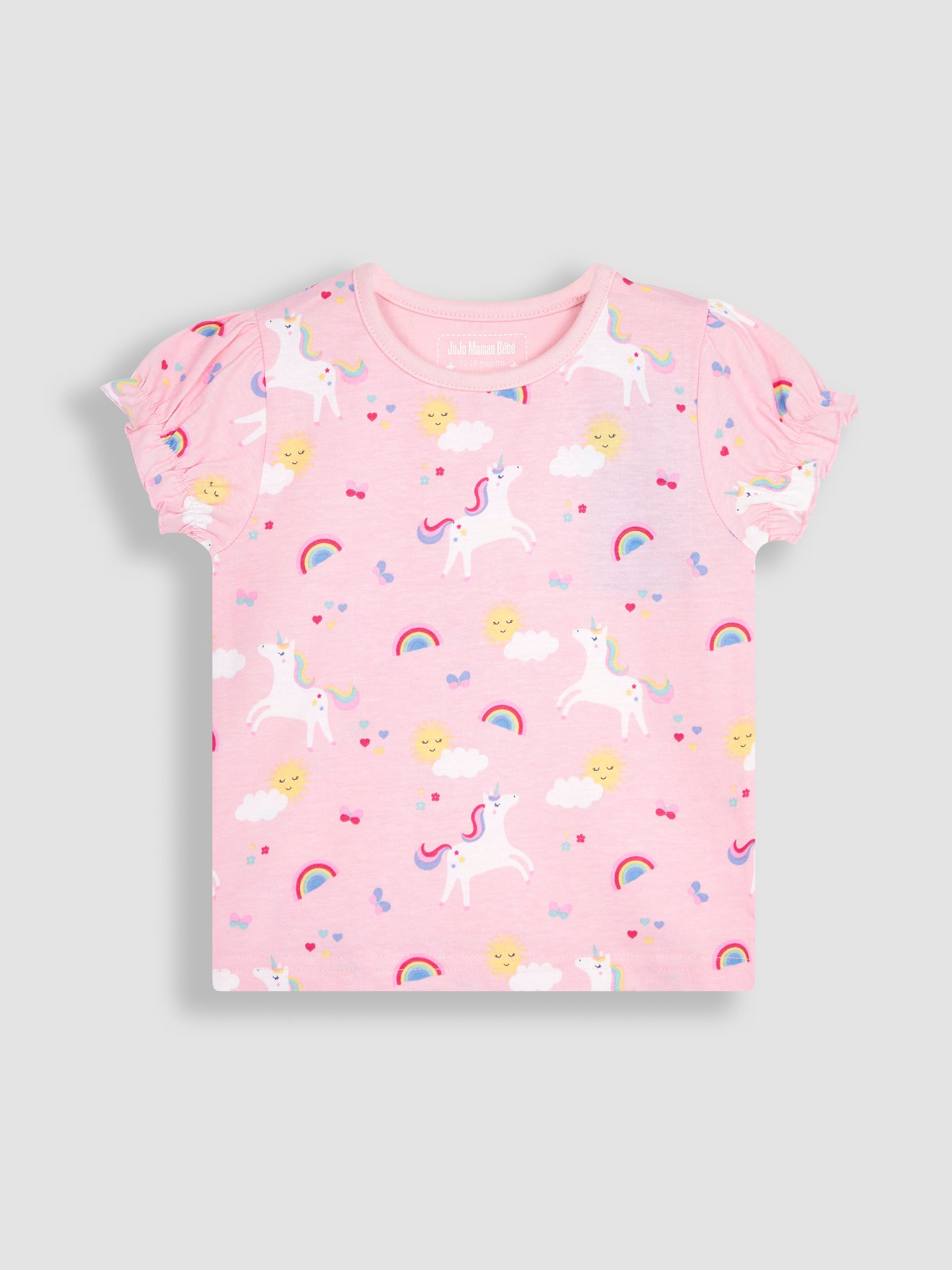 2-Pack Unicorn Jersey Pyjamas in Pink - Image 5 of 9