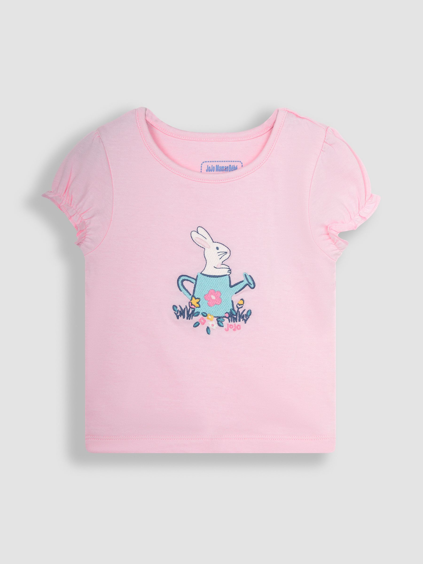 2-Pack Bunny Jersey Pyjamas in Duck Egg - Image 7 of 10