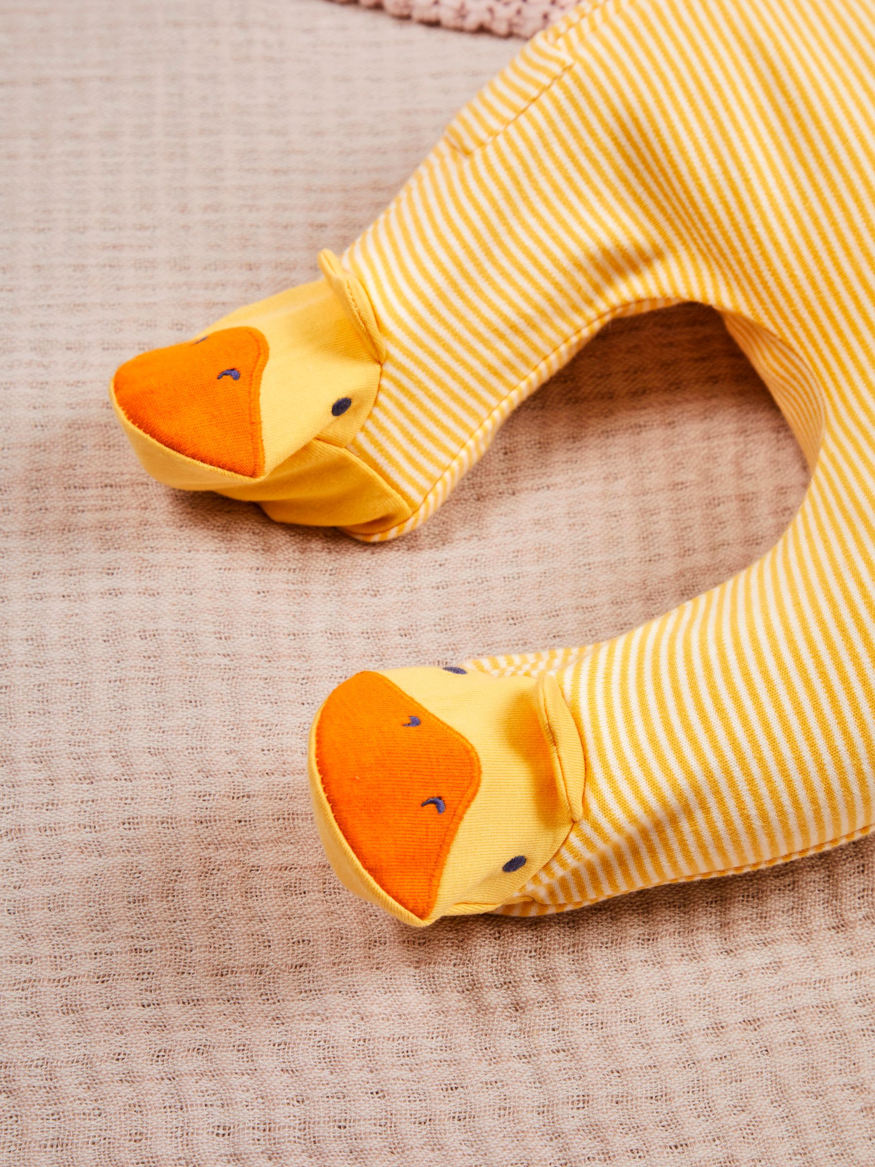 Yellow Duck Appliqué Zip Sleepsuit - Image 2 of 6