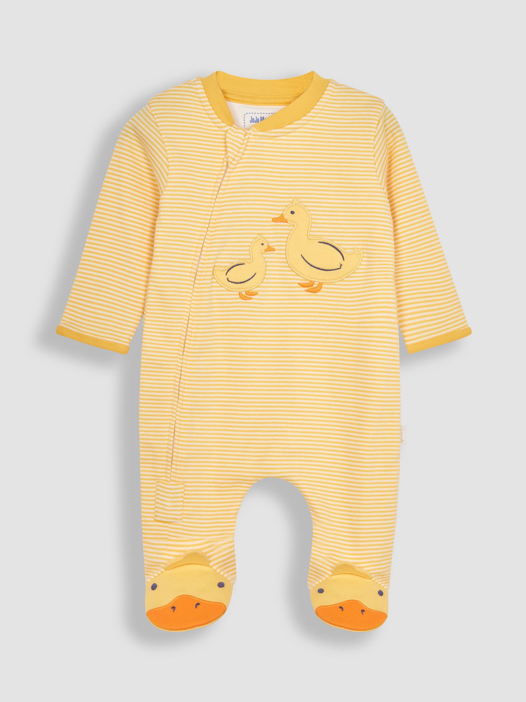 Yellow Duck Appliqué Zip Sleepsuit - Image 3 of 6