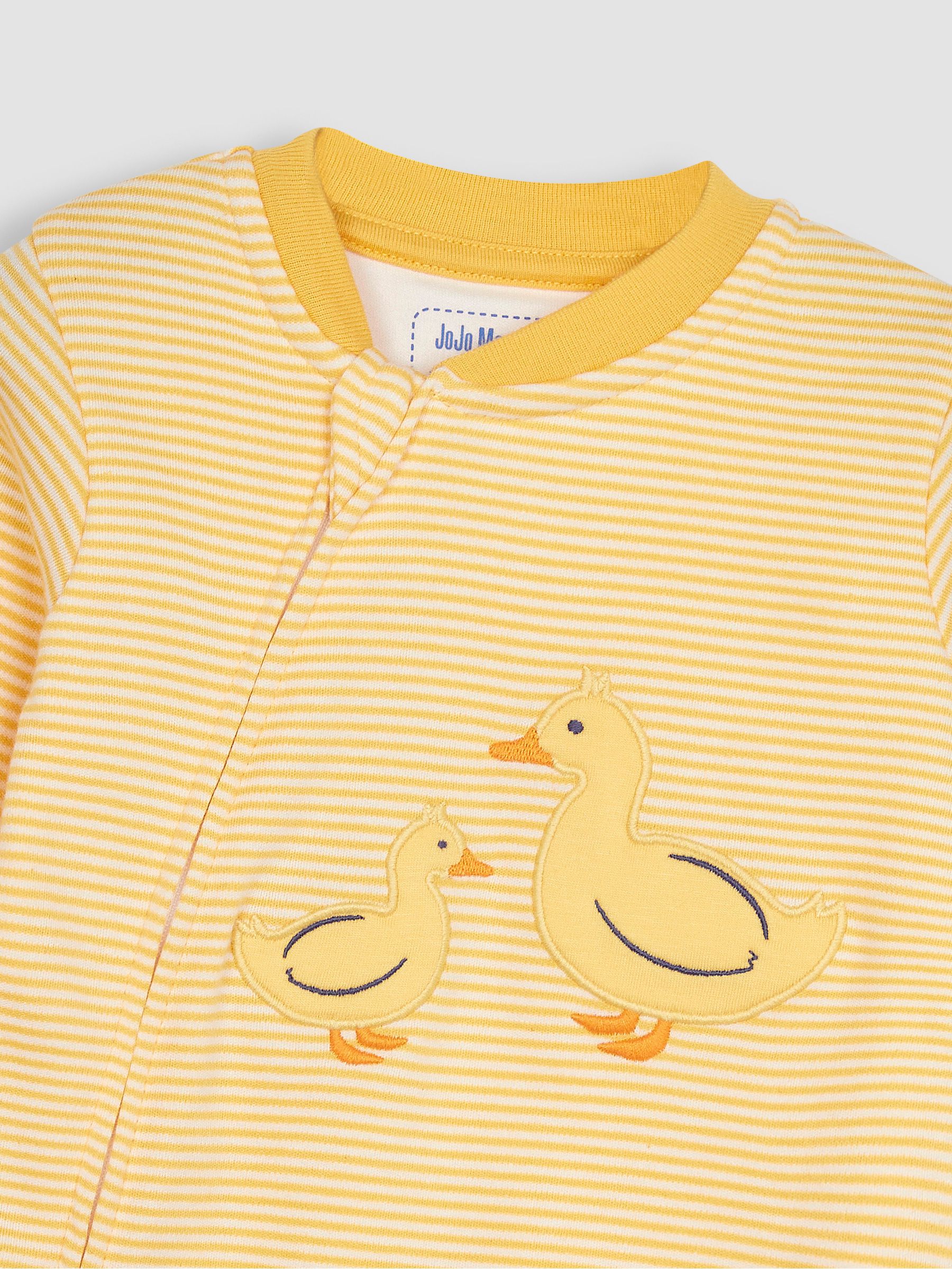 Yellow Duck Appliqué Zip Sleepsuit - Image 4 of 6