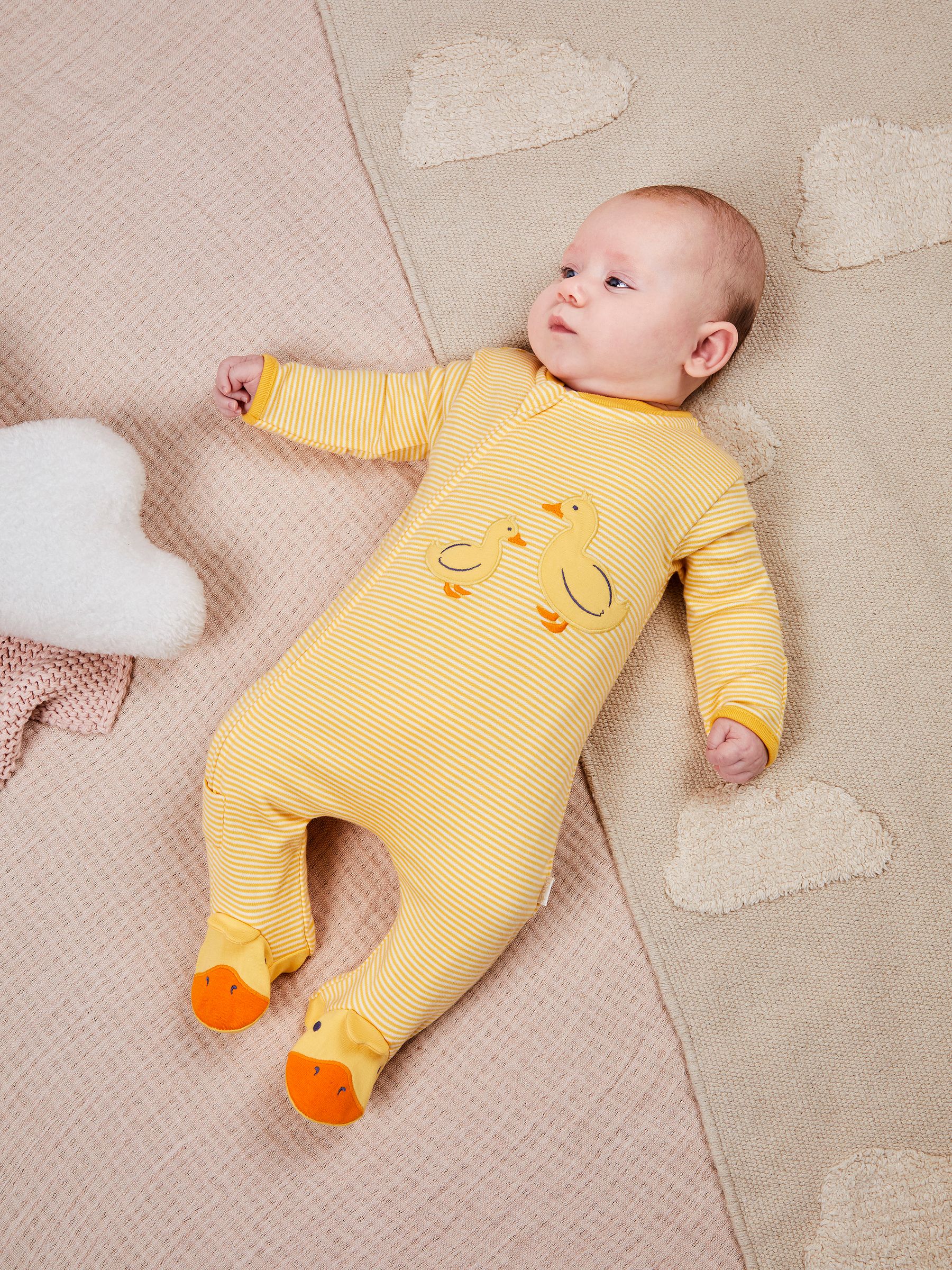 Yellow Duck Appliqué Zip Sleepsuit - Image 5 of 6