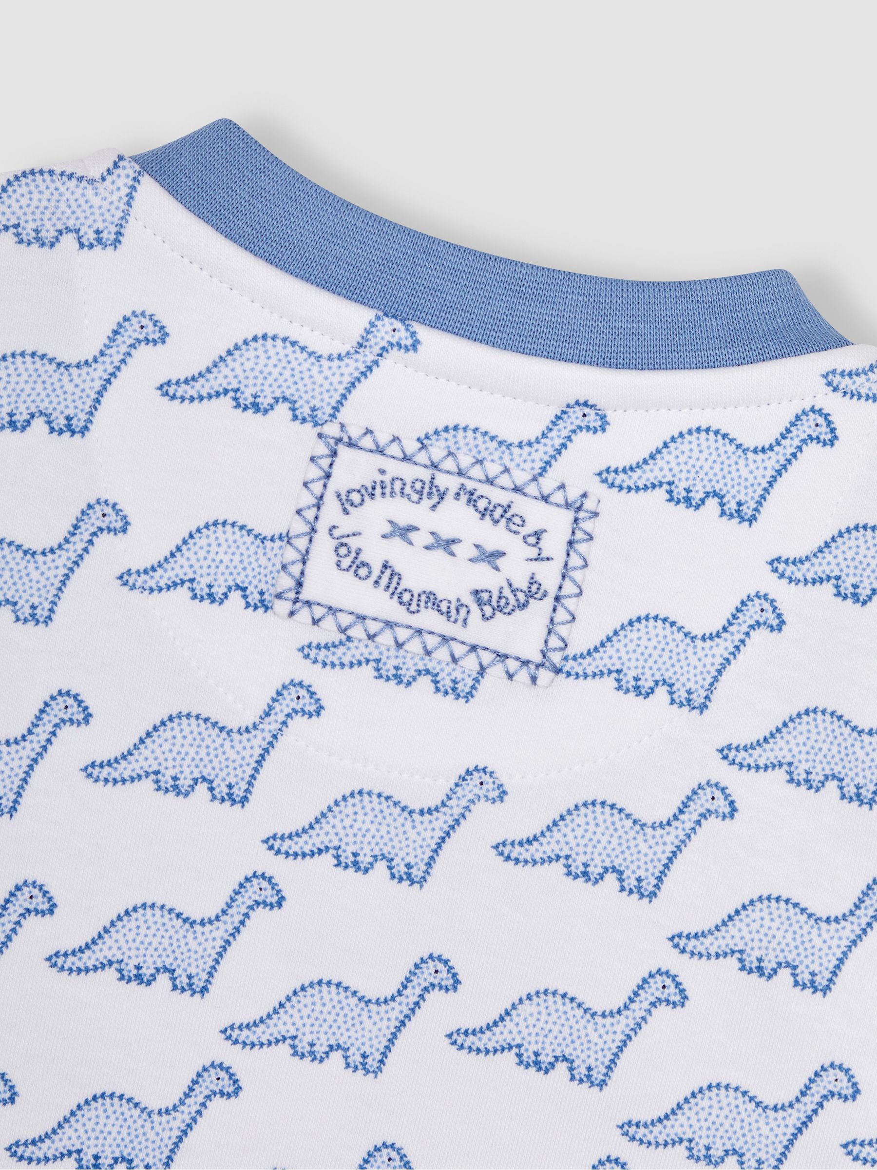 Blue Dinosaur Footless Sleepsuit - Image 3 of 3