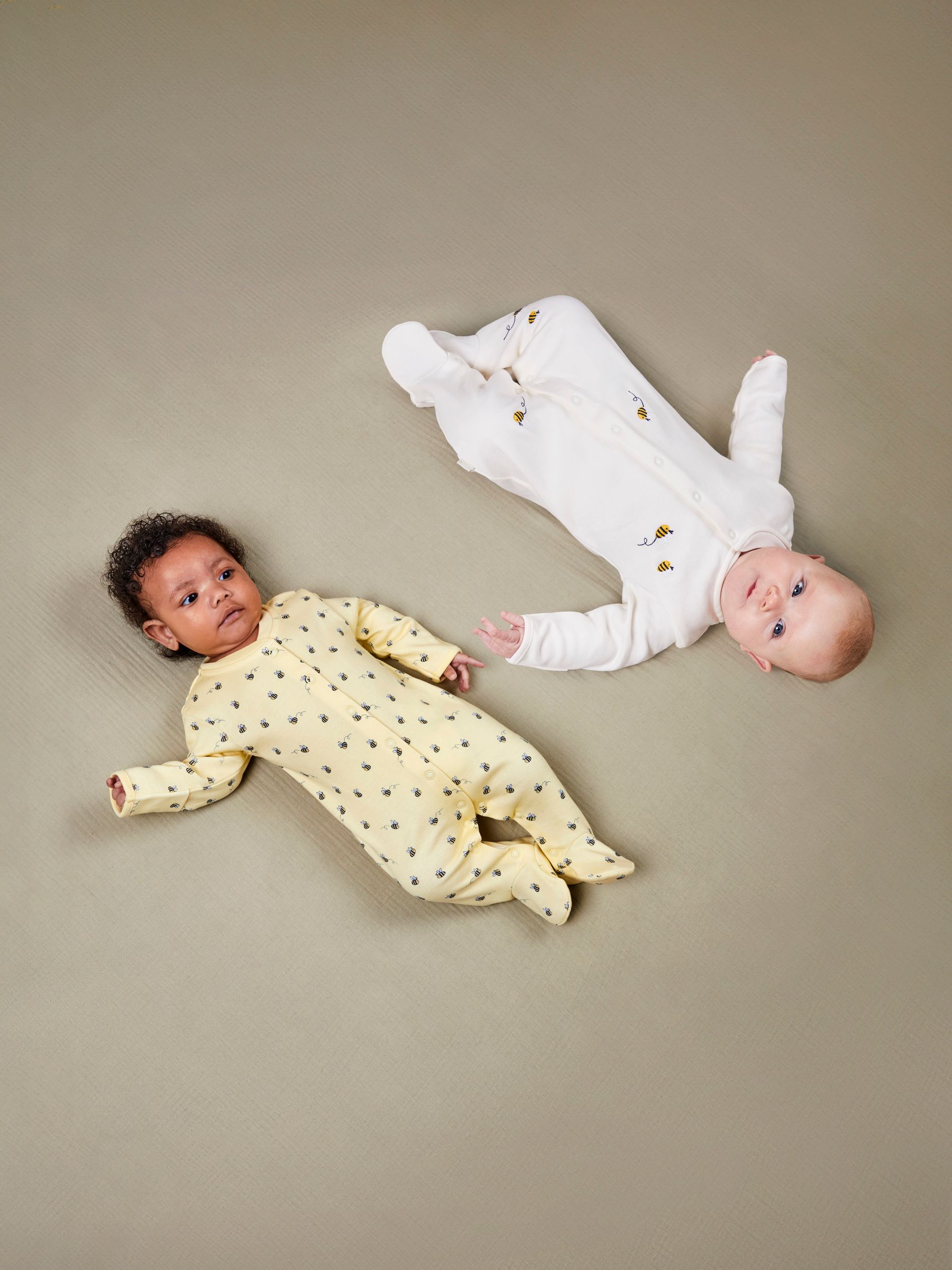 Yellow Bee 2-Pack Sleepsuits - Image 1 of 8