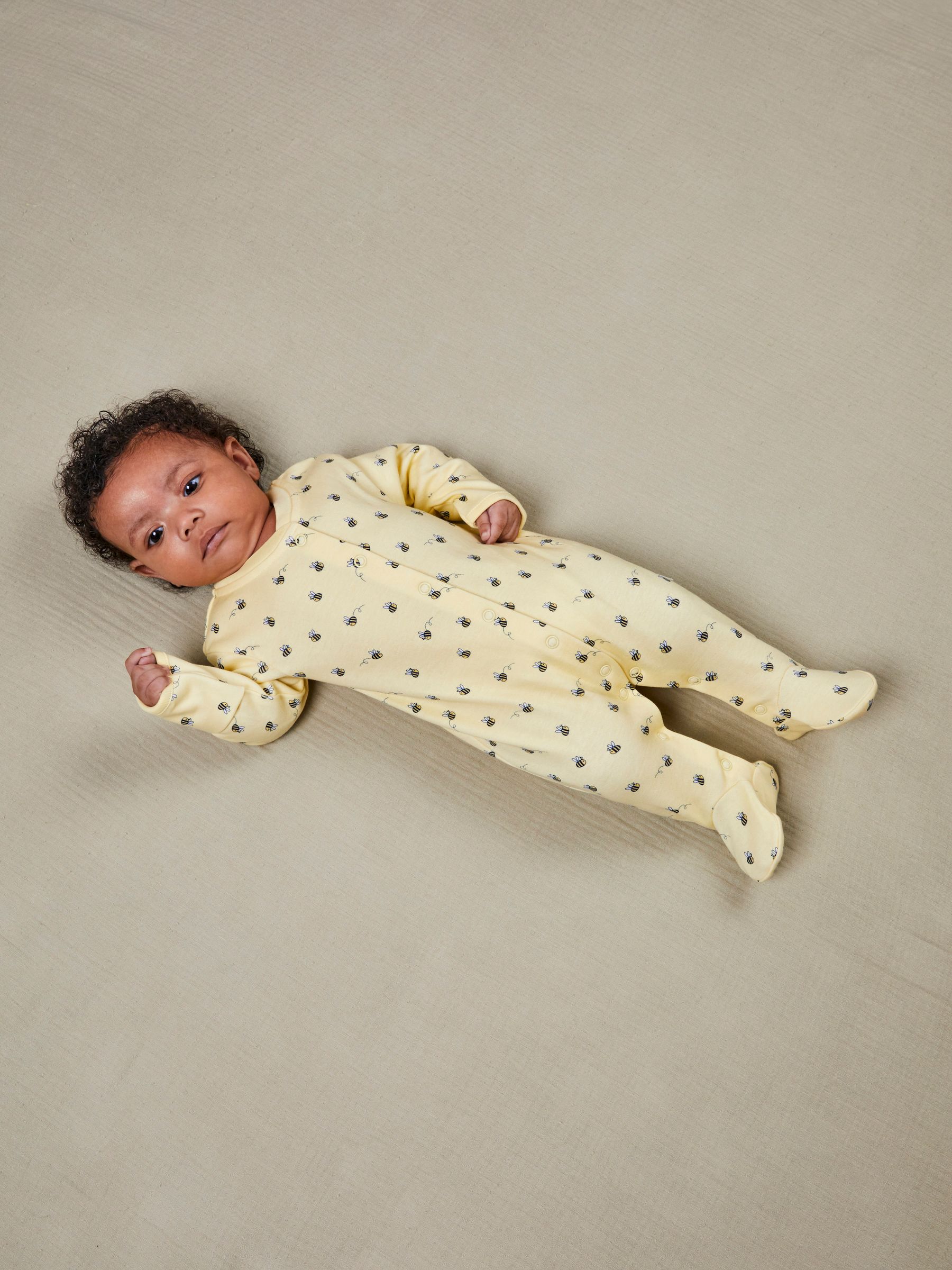 Yellow Bee 2-Pack Sleepsuits - Image 2 of 8