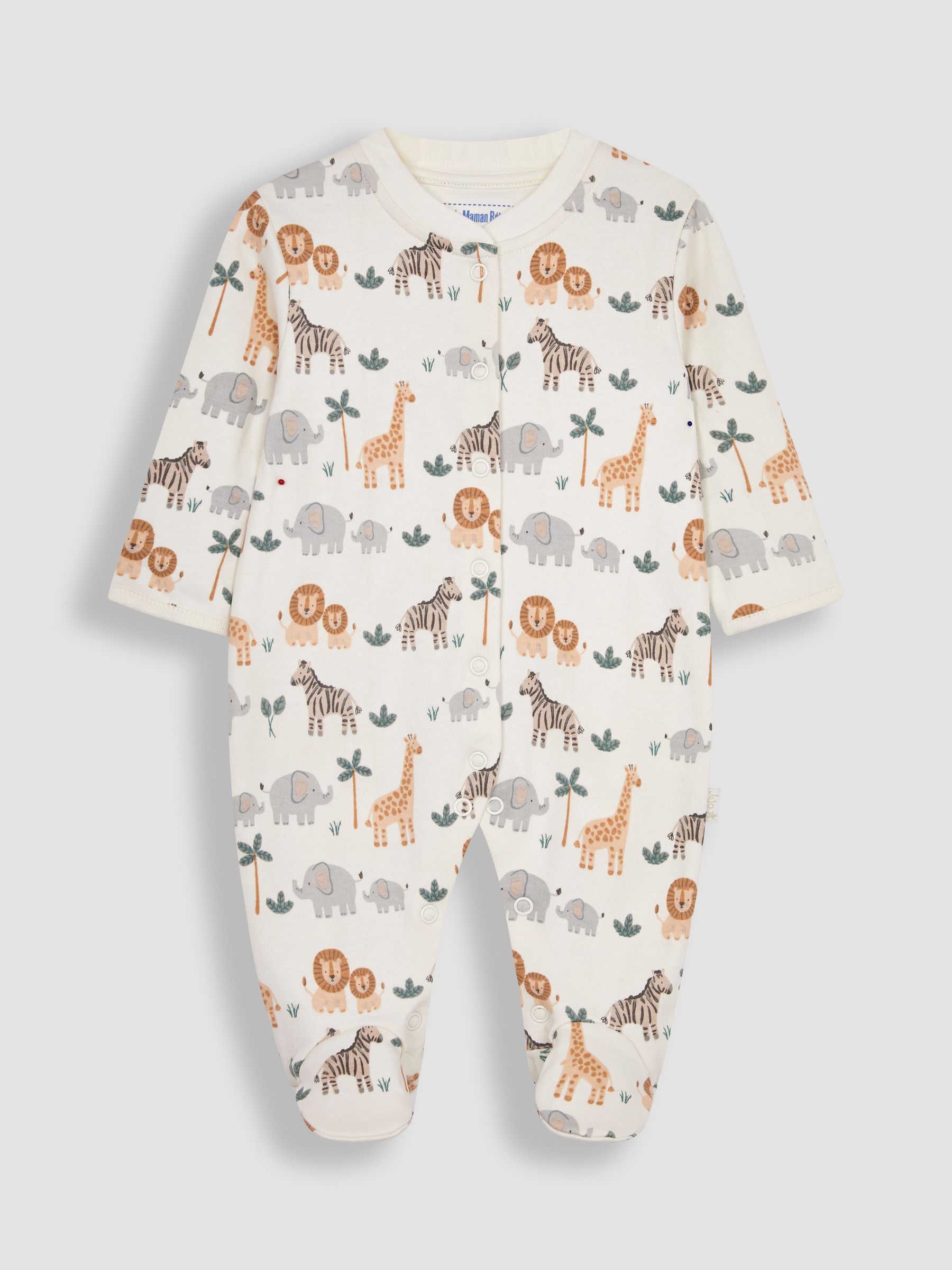 2-Piece Safari Sleepsuit & Jacket Set in Safari - Image 4 of 6