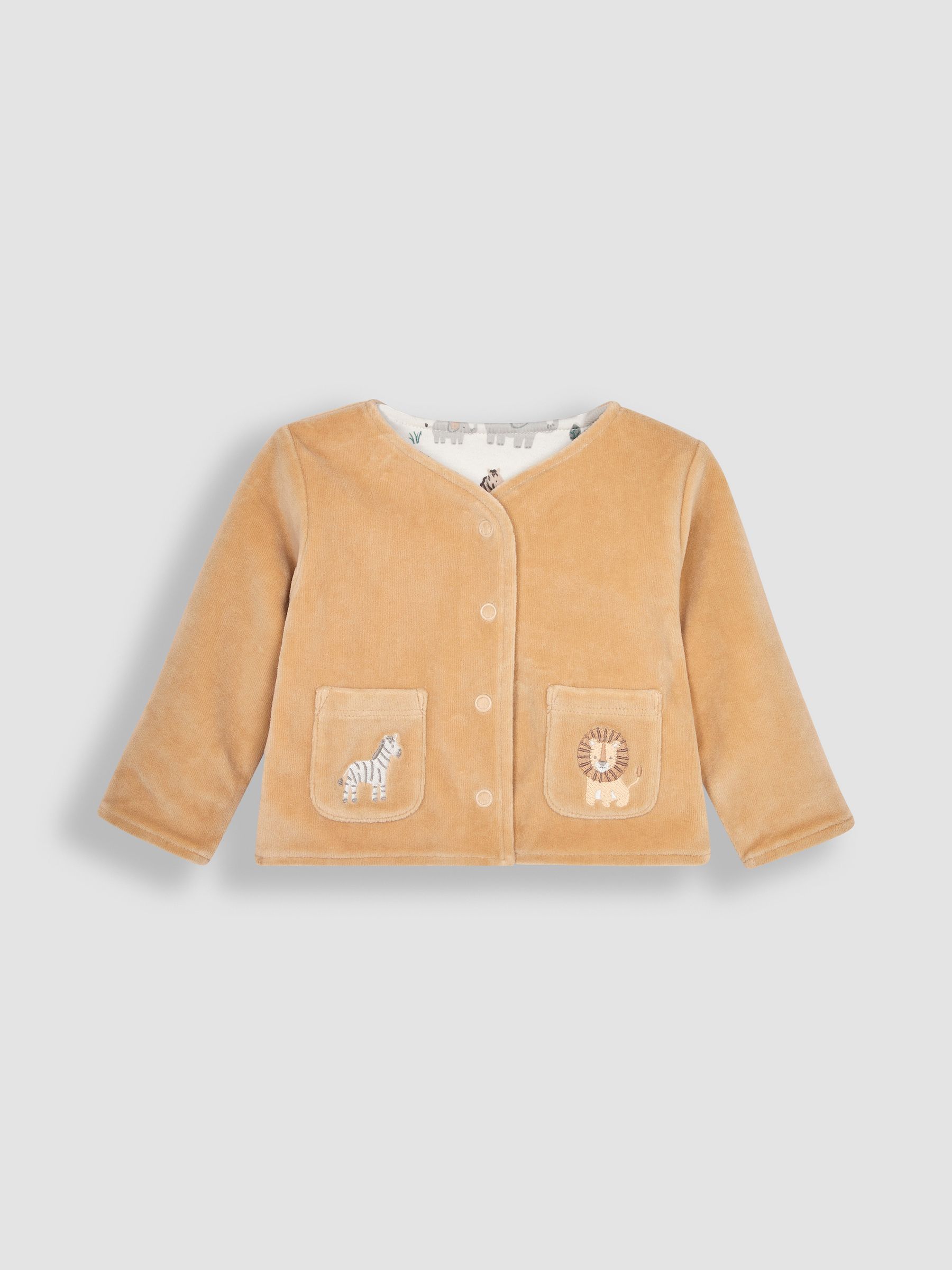 2-Piece Safari Sleepsuit & Jacket Set in Safari - Image 5 of 6