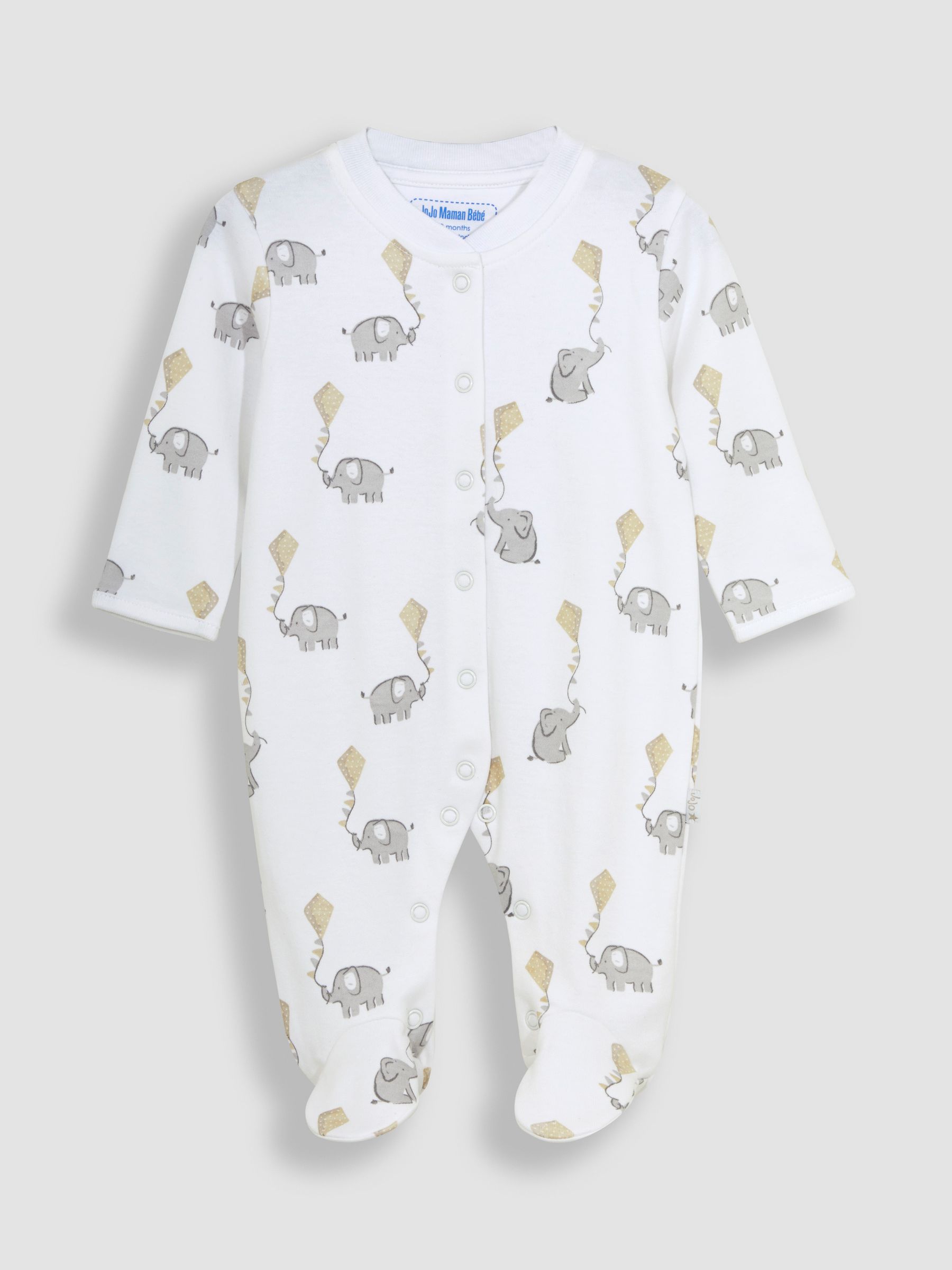 3-Pack Sleepsuit, Hat & Bib Set in White - Image 3 of 7