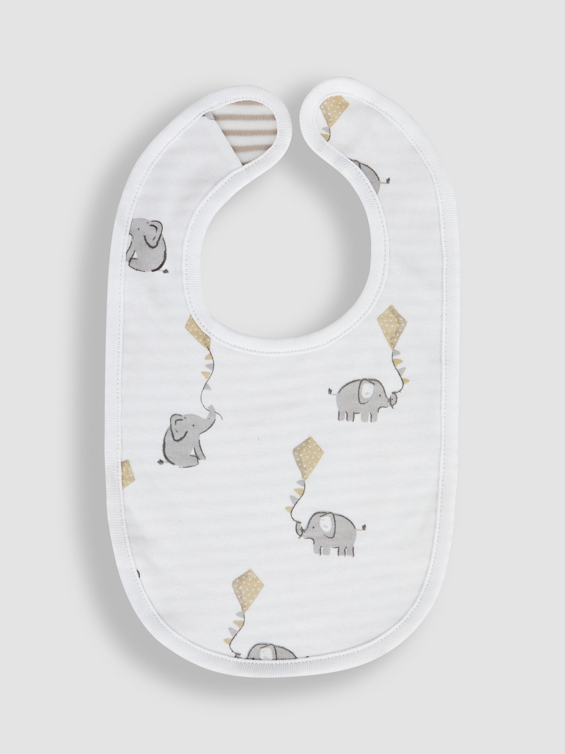 3-Pack Sleepsuit, Hat & Bib Set in White - Image 5 of 7