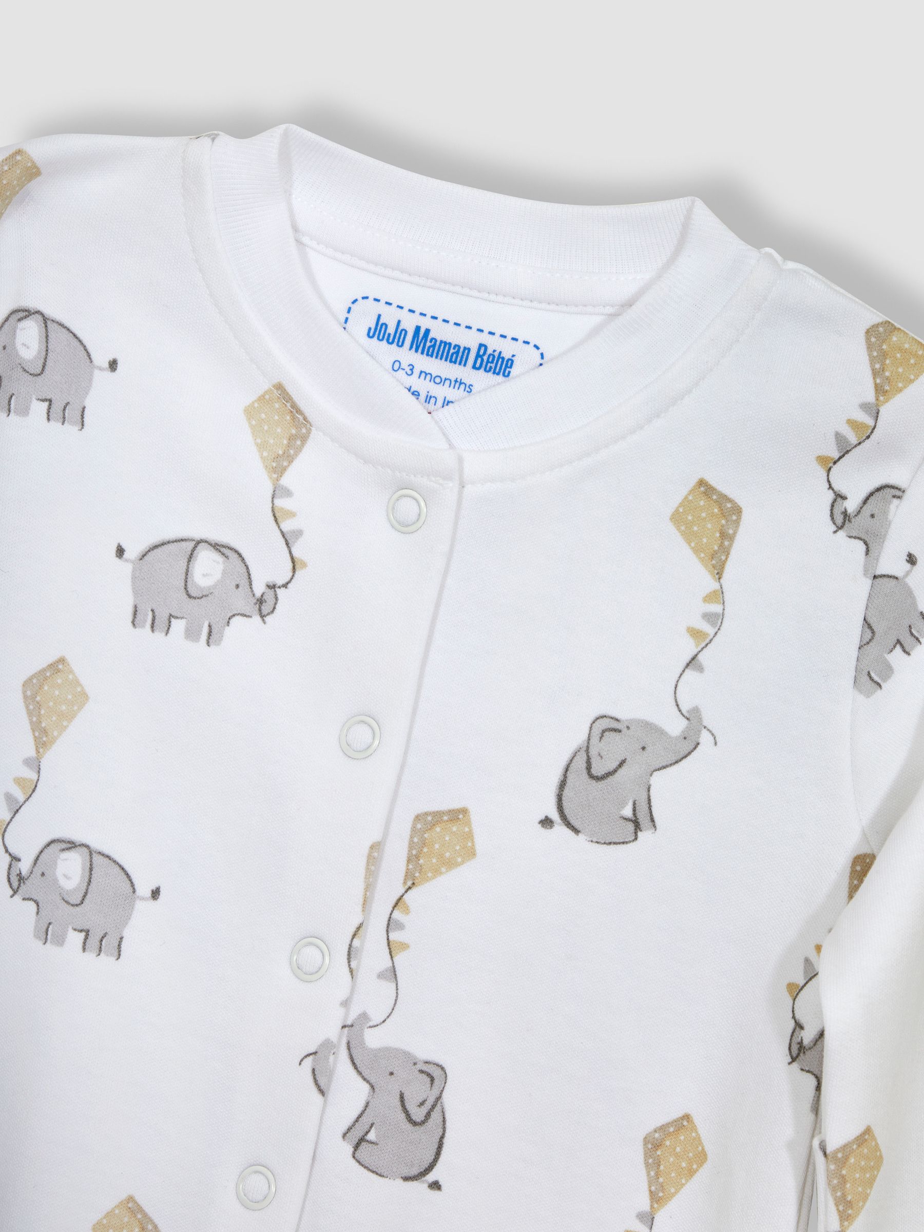 3-Pack Sleepsuit, Hat & Bib Set in White - Image 7 of 7