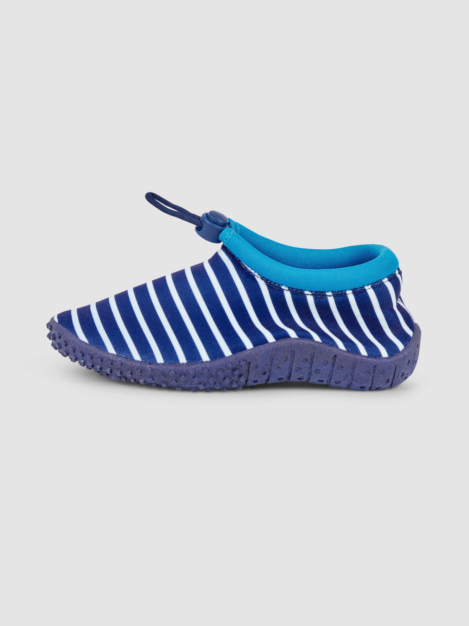 Navy Blue Stripe Print Beach and Swim Shoes - Image 4 of 4