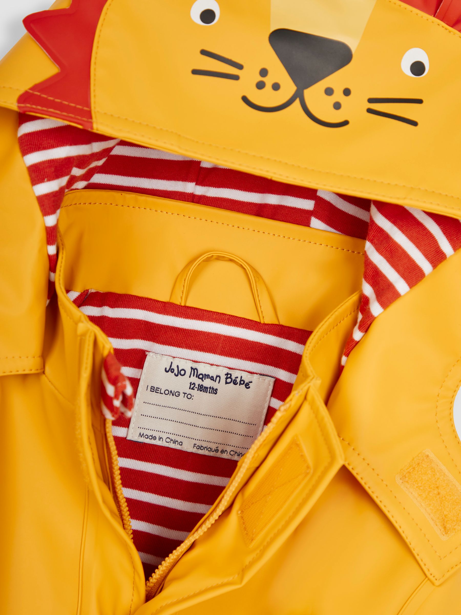 Yellow Lion Transport Print Waterproof Jacket | JoJo Maman Bébé USA