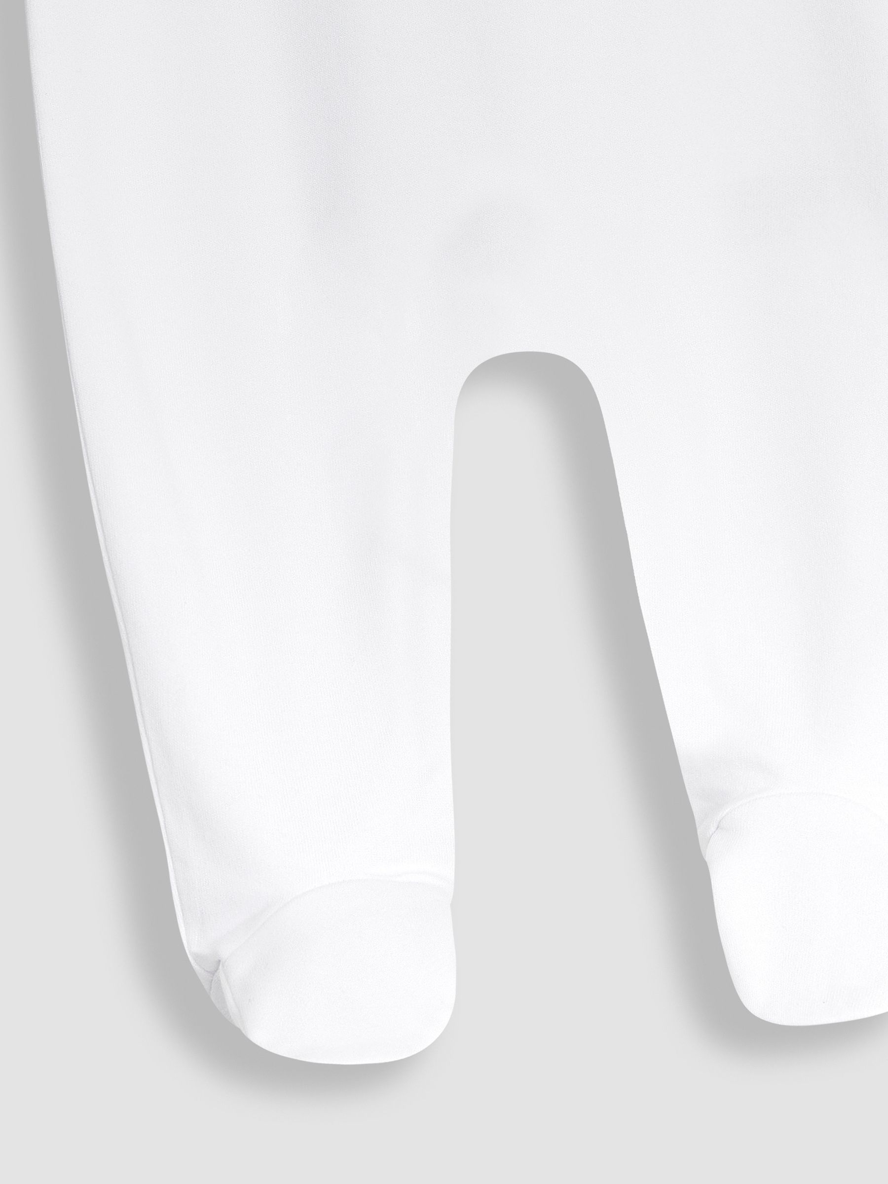 White Paddington Smocked Sleepsuit - Image 3 of 3