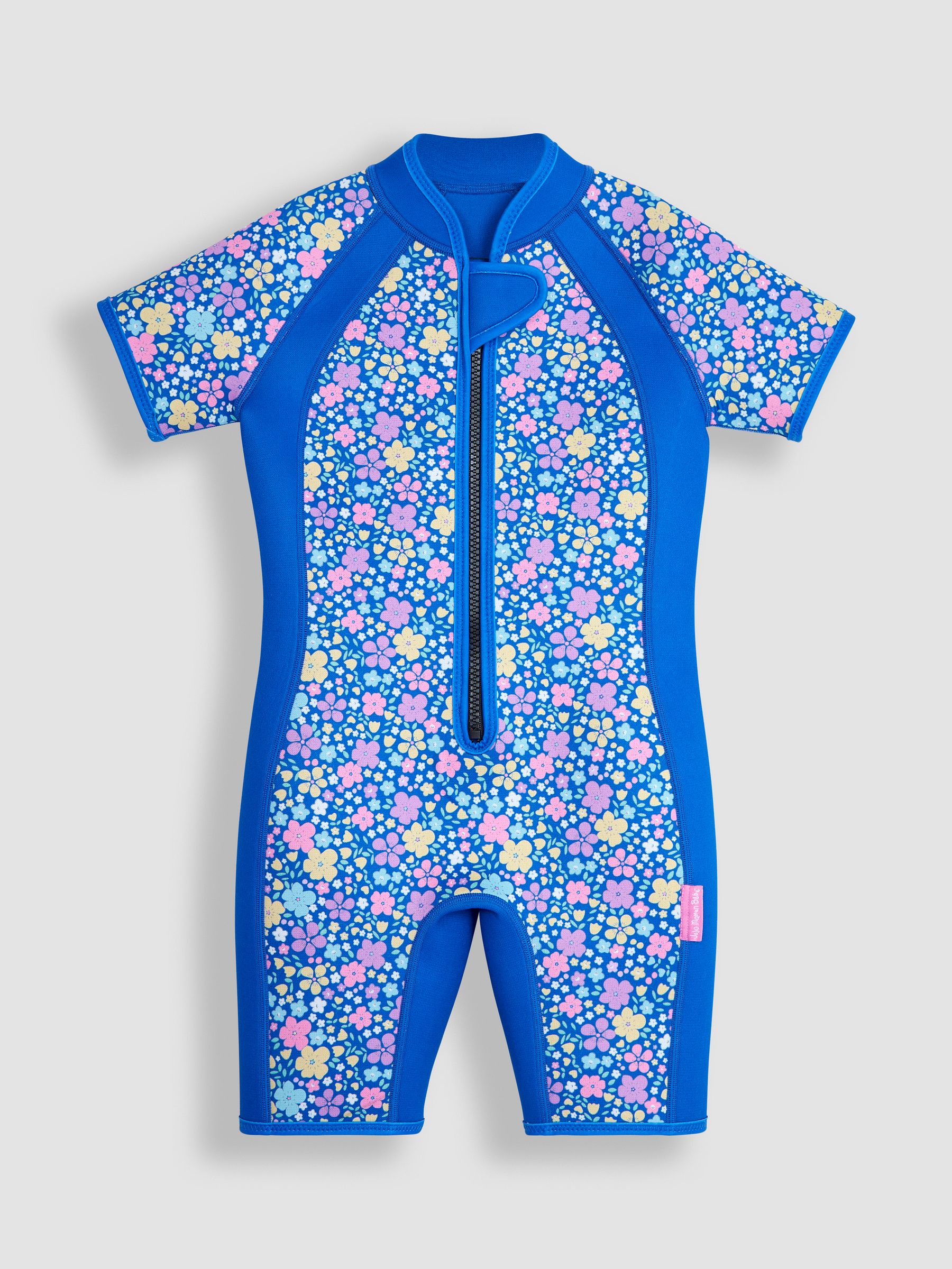 Navy Blue Floral Print Junior Wetsuit - Image 2 of 4
