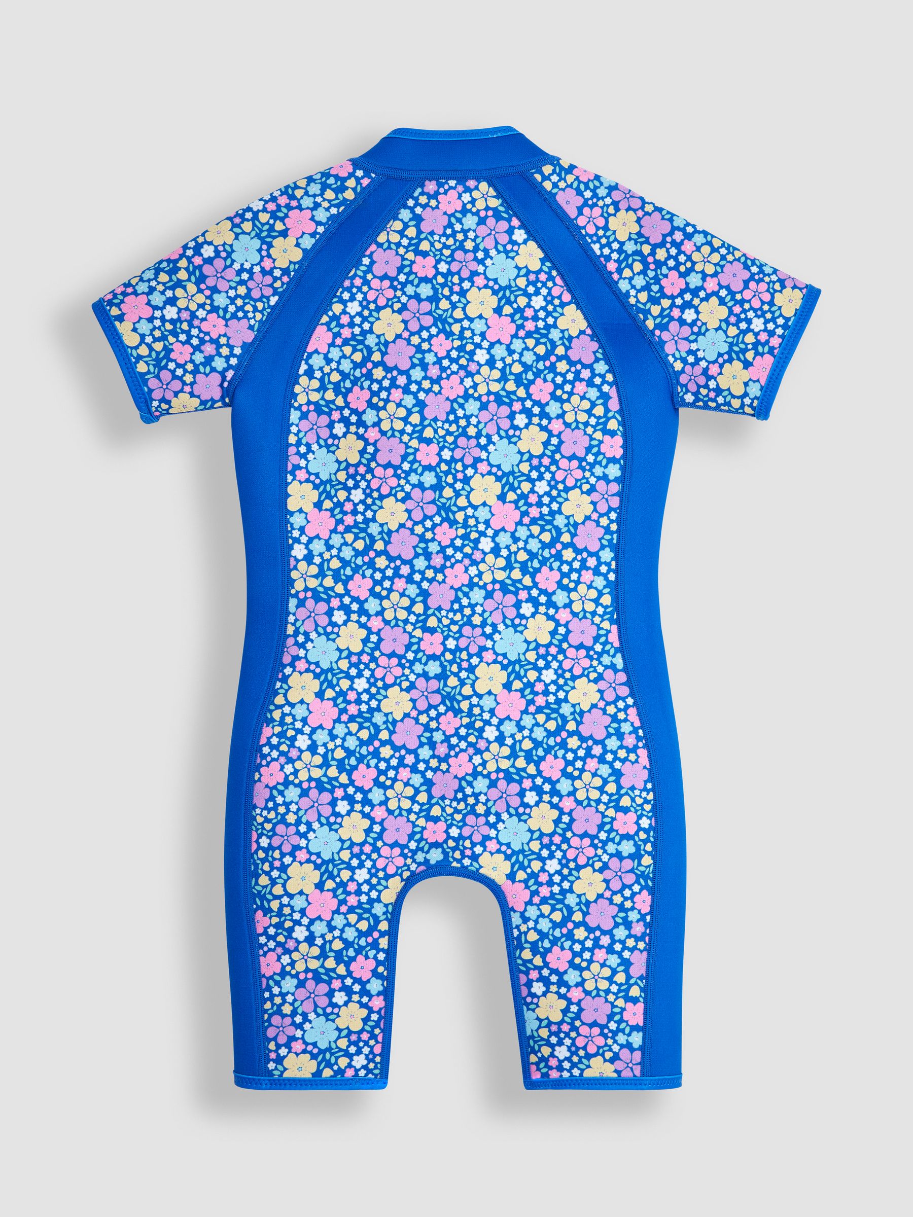 Navy Blue Floral Print Junior Wetsuit - Image 3 of 4