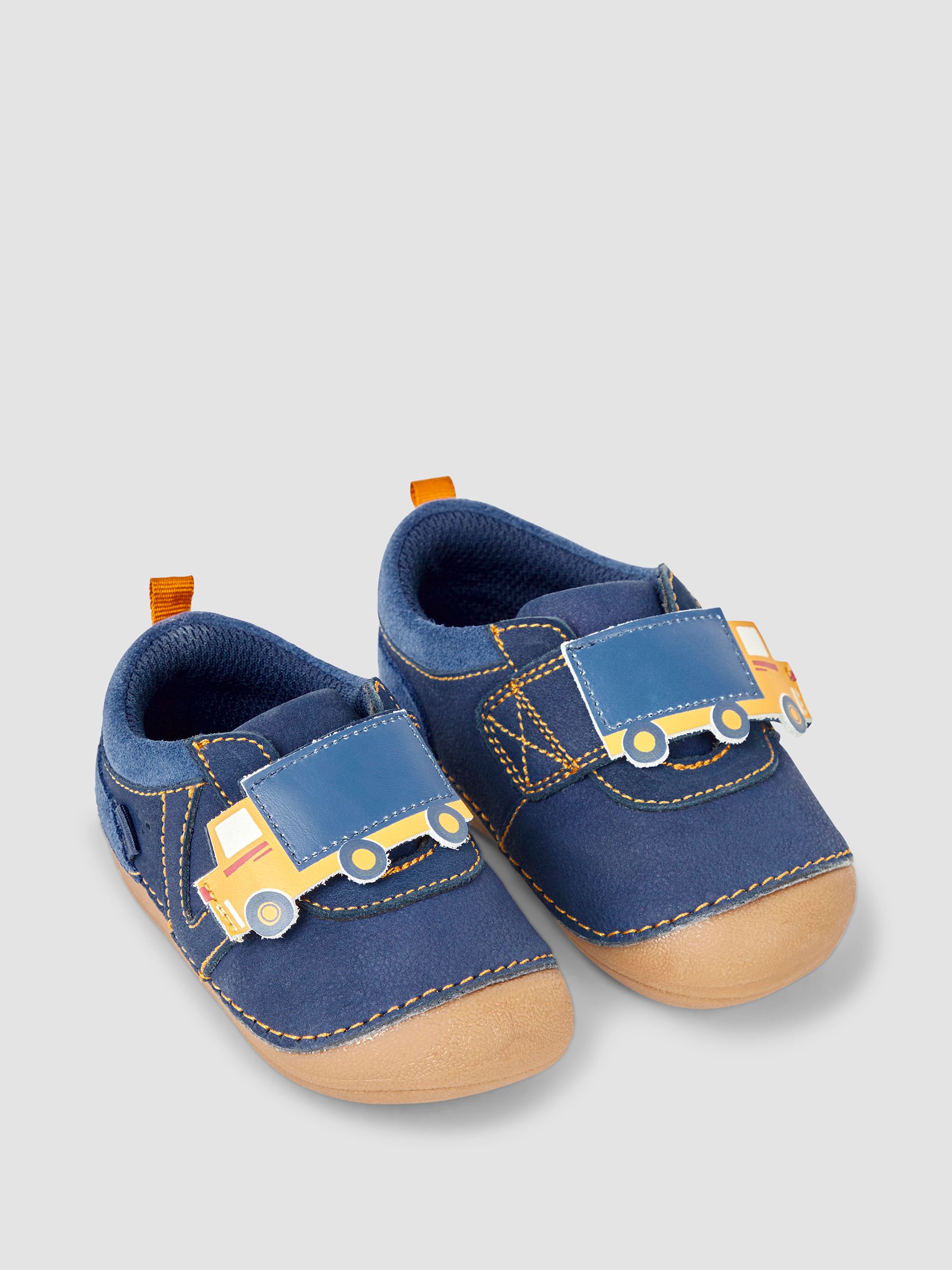 Navy Blue Construction Pre-Walker Shoes JoJo Maman Bébé