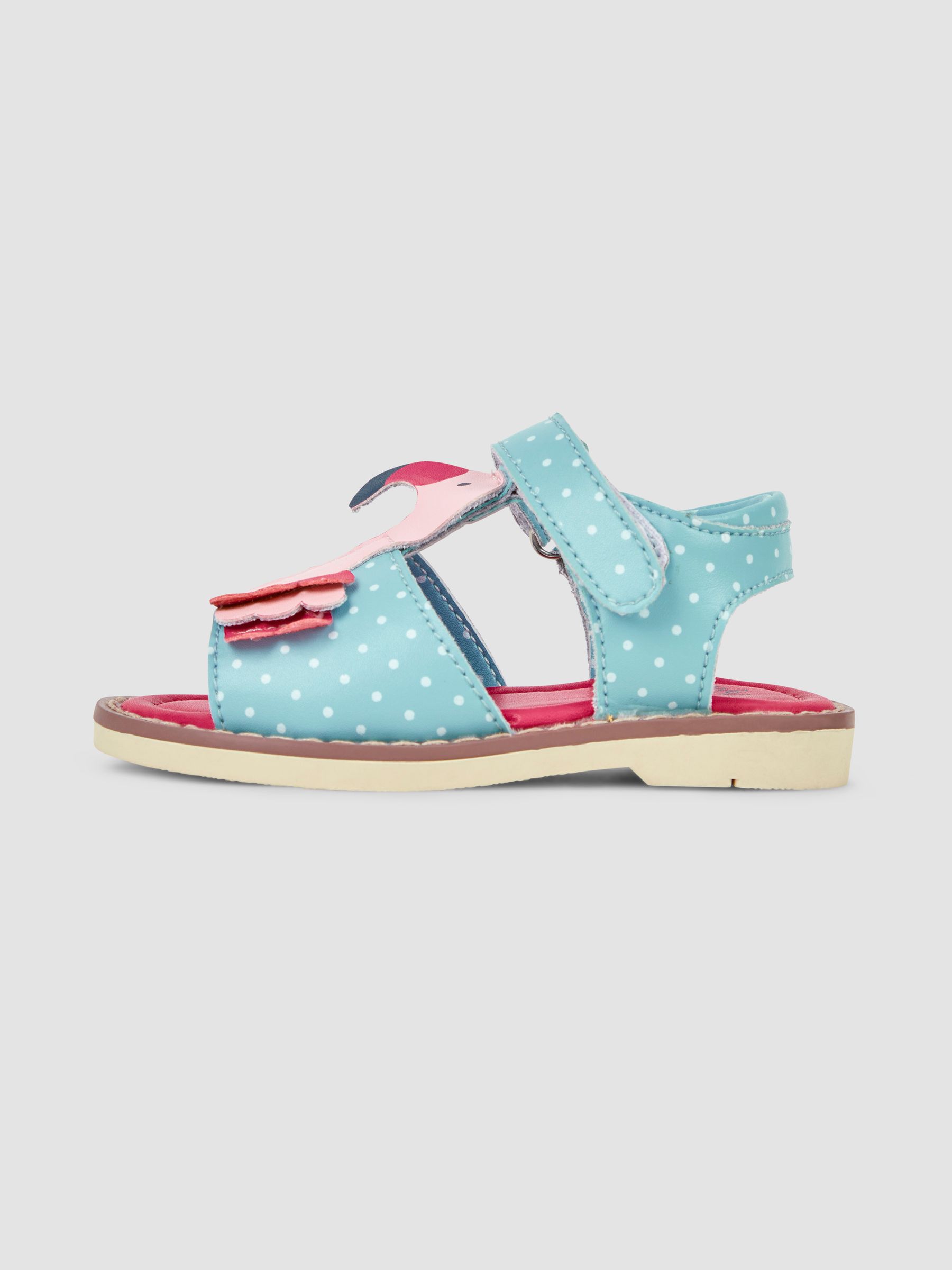 Raspberry Pink Flamingo Appliqué Sandals - Image 4 of 4